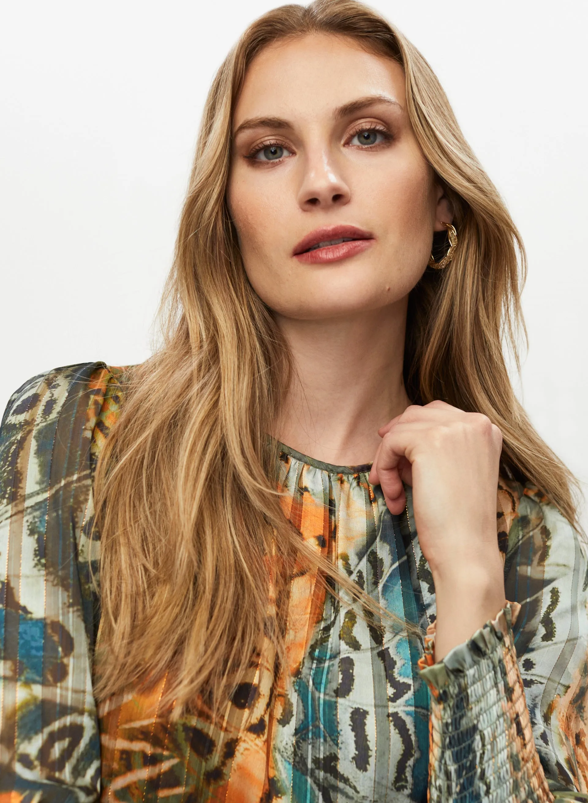 Abstract Butterfly Motif Blouse sold by Melanie Lyne product image thumbnail 2