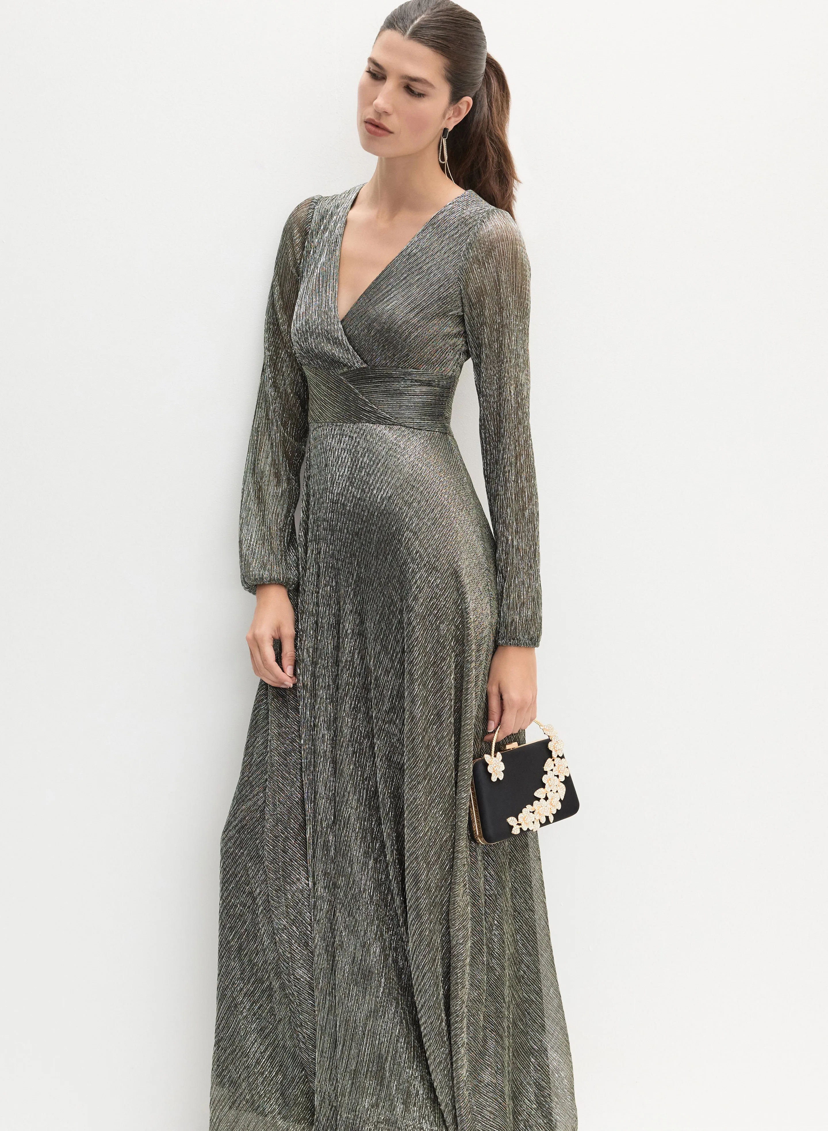 Shimmering Plissé Dress sold by Melanie Lyne product image thumbnail 5