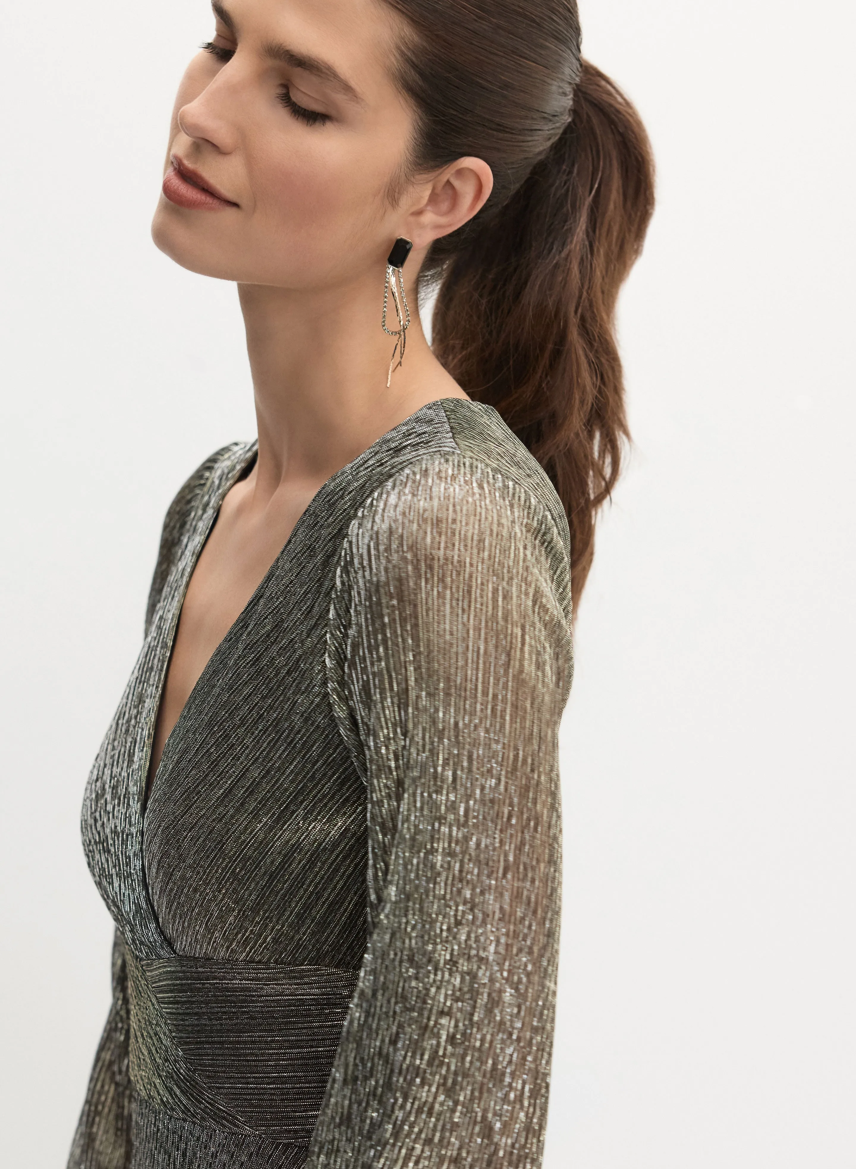 Shimmering Plissé Dress sold by Melanie Lyne product image thumbnail 2