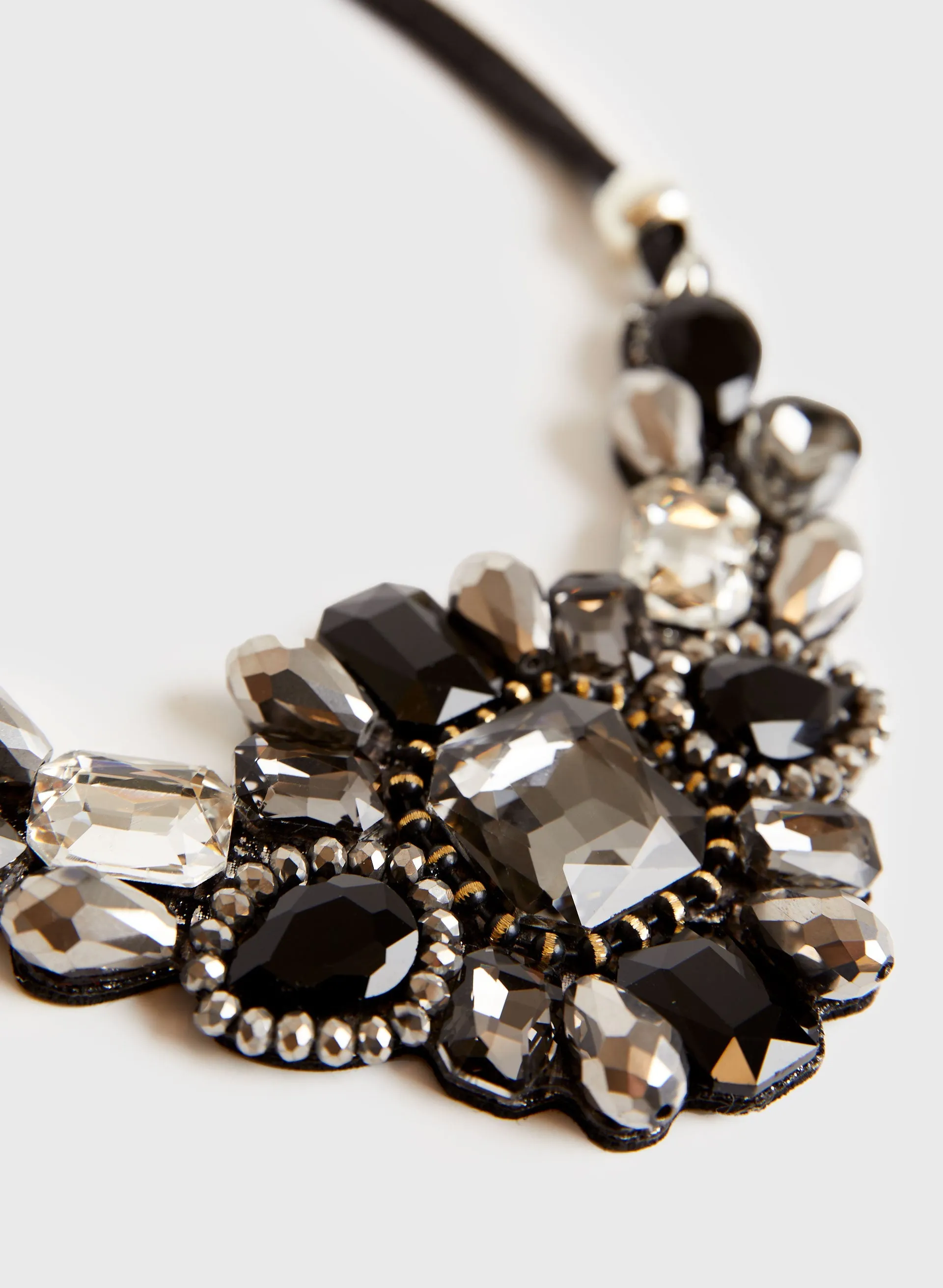 Double Row Faceted Stone Necklace sold by Melanie Lyne product image thumbnail 4