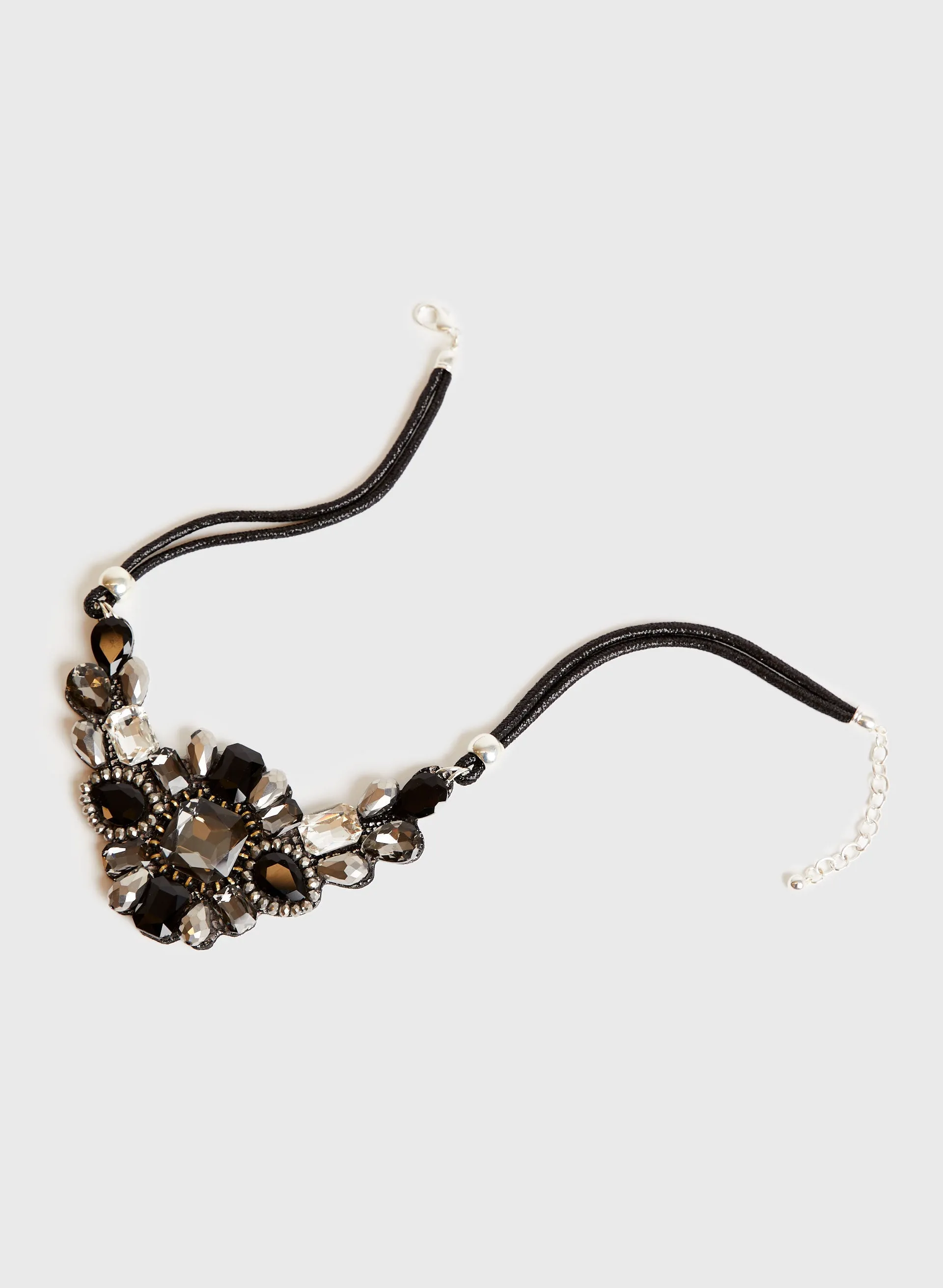 Double Row Faceted Stone Necklace sold by Melanie Lyne product image thumbnail 3