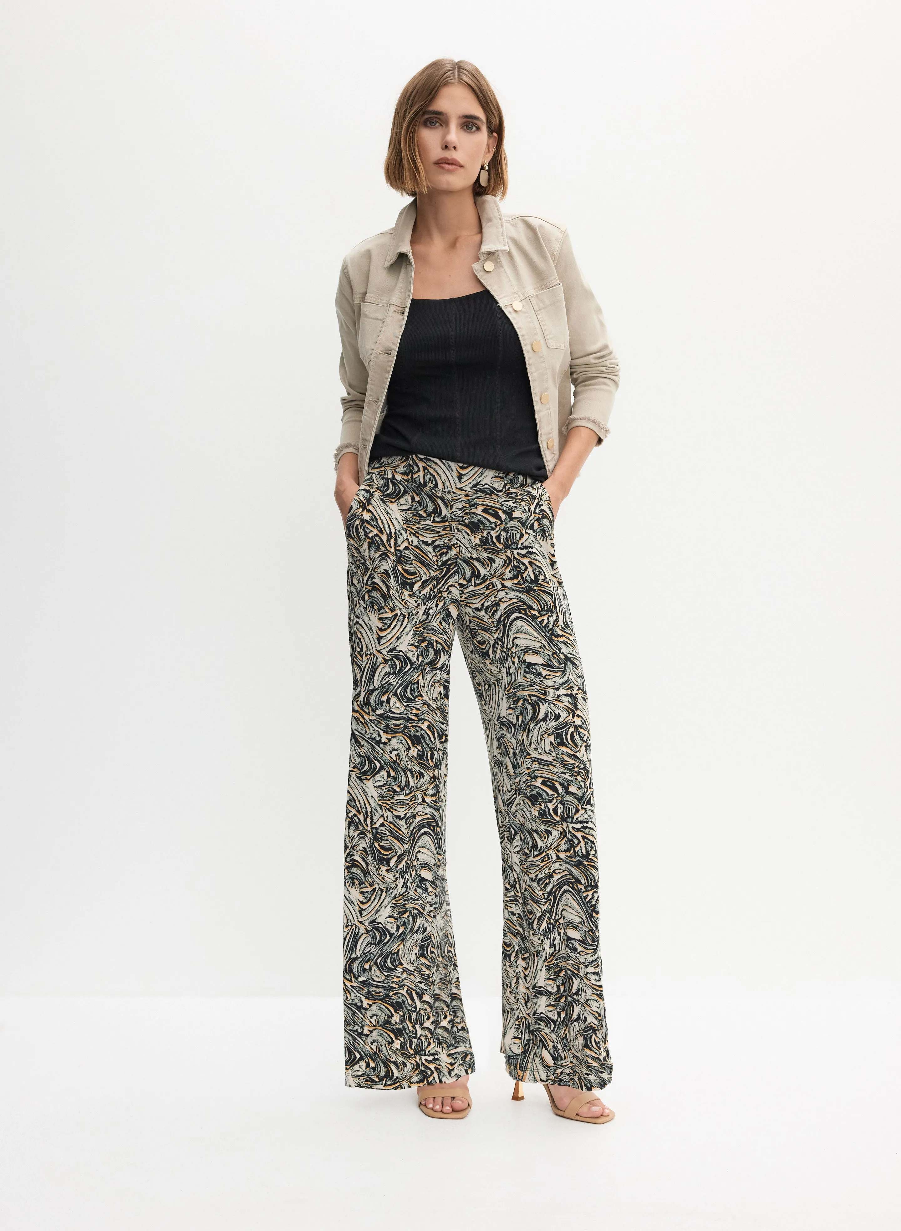 Denim Jacket & Wide-Leg Pants sold by Melanie Lyne