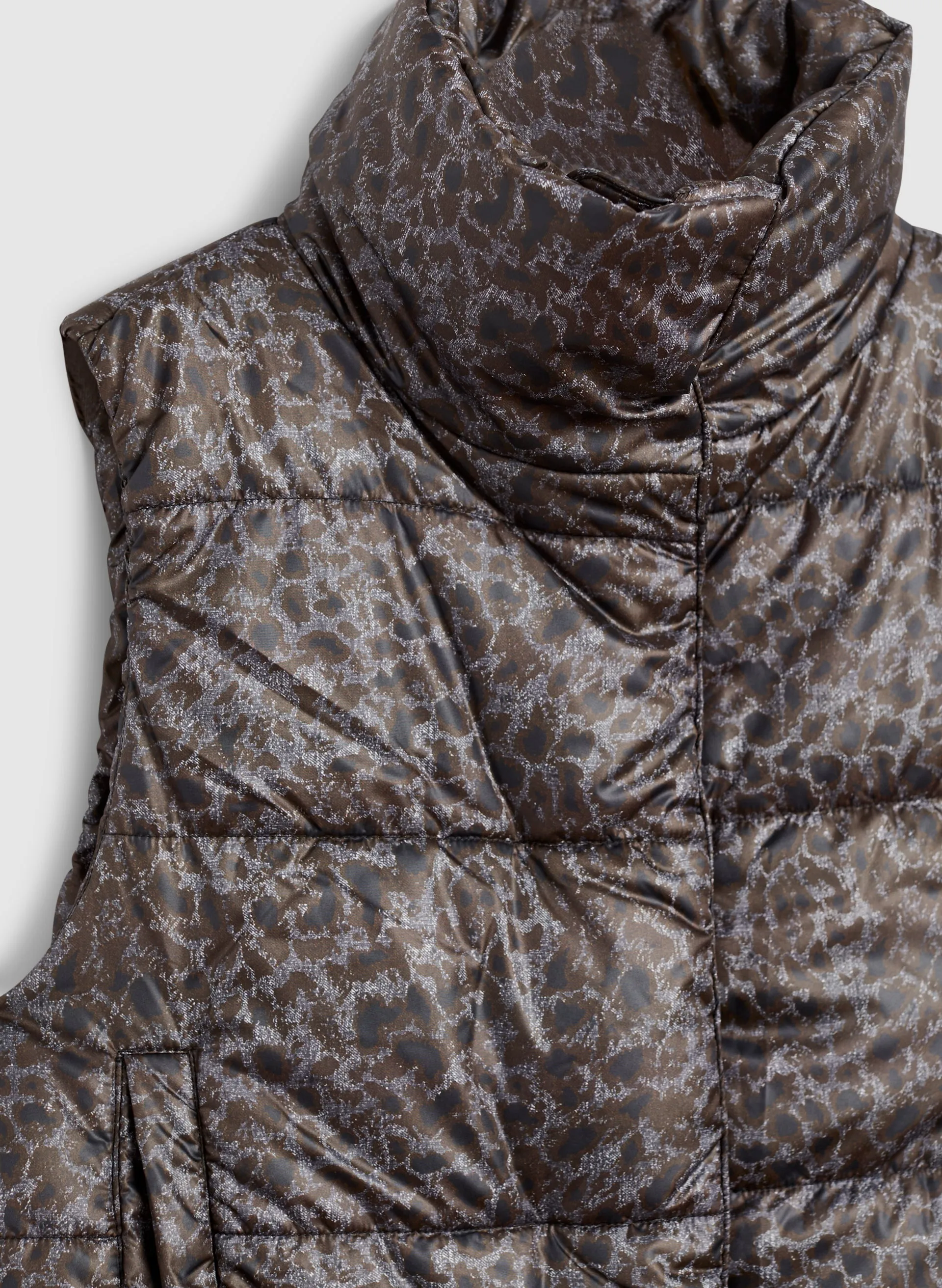 Animal Print Vegan Down Vest sold by Melanie Lyne product image thumbnail 5