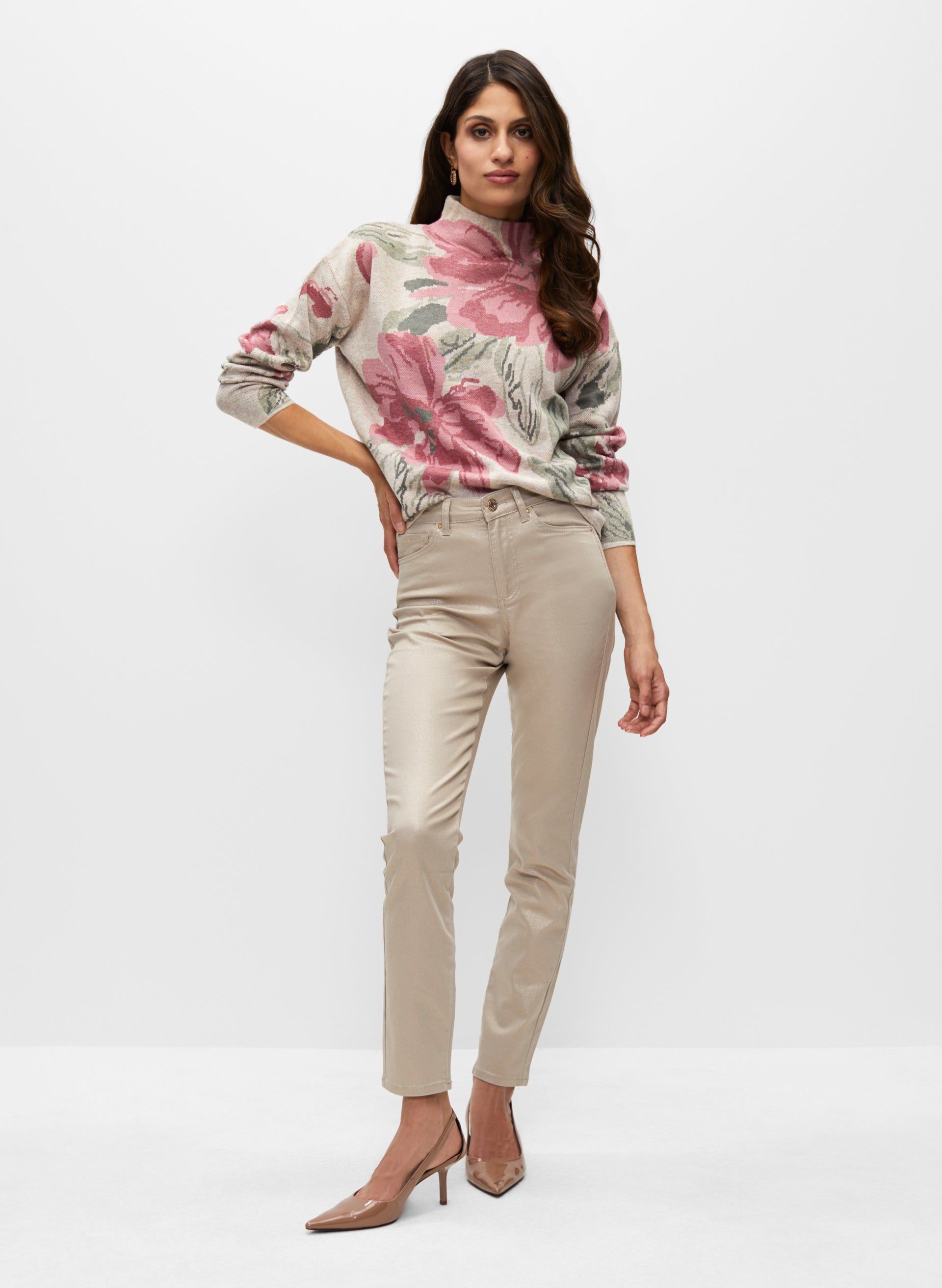 Floral Print Knit Pullover sold by Melanie Lyne product image thumbnail 3