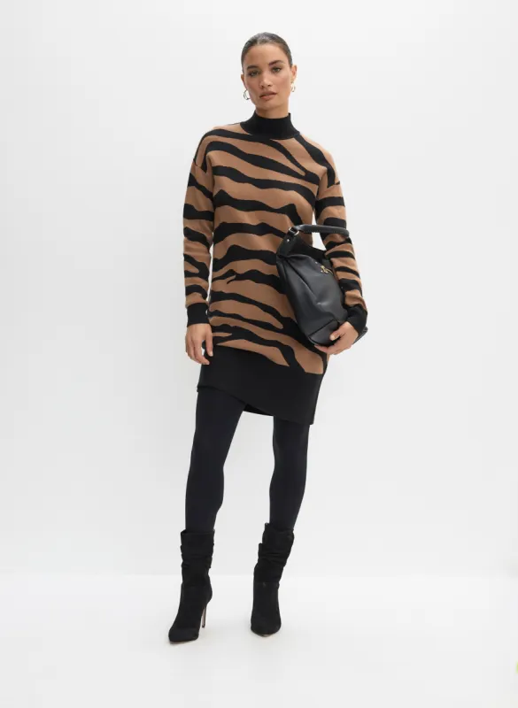 Animal Jacquard Knit Dress sold by Melanie Lyne