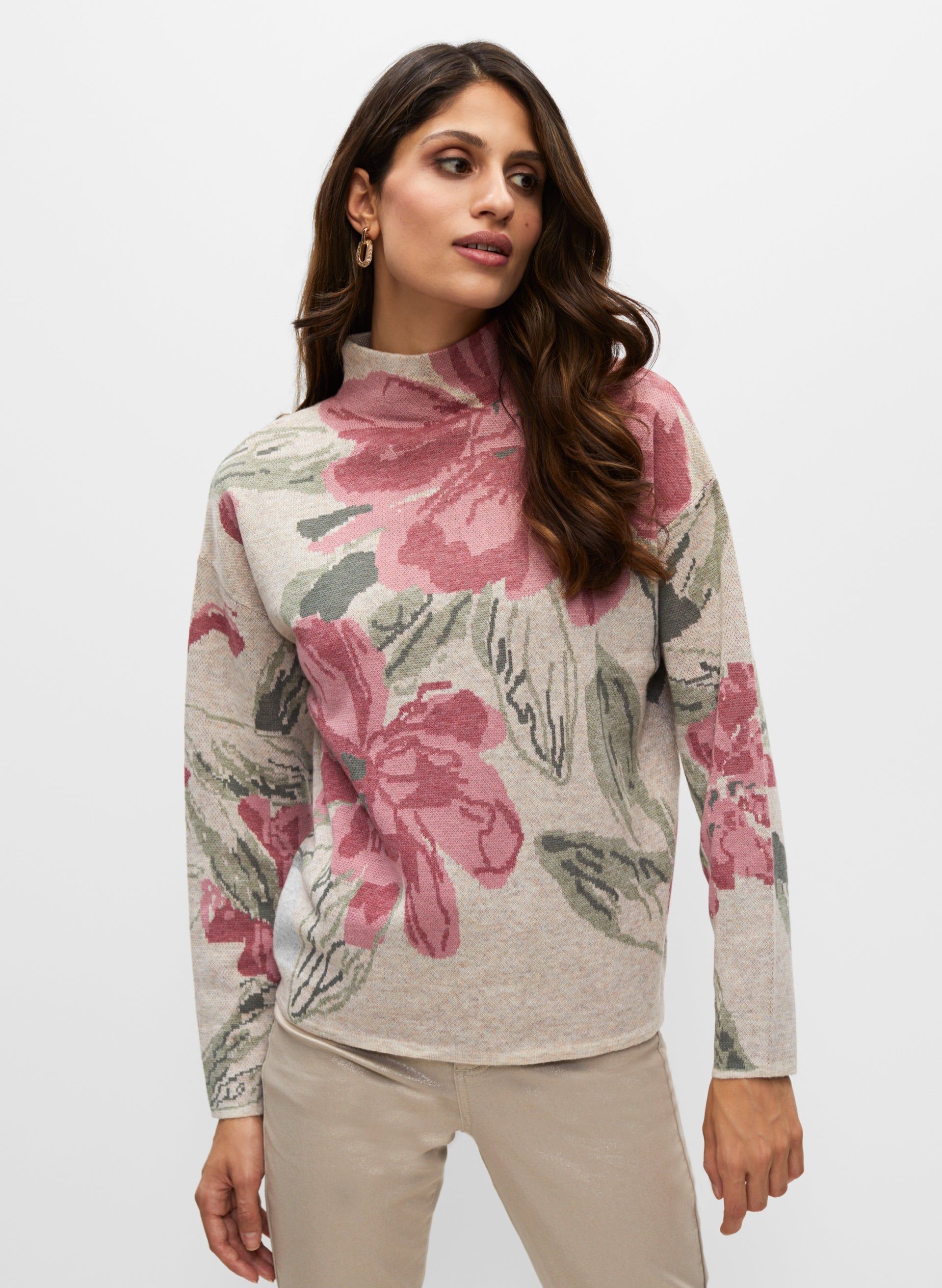 Floral Print Knit Pullover sold by Melanie Lyne