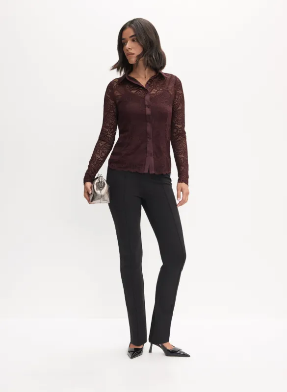 Lace Detail Top & Straight Leg Pants sold by Melanie Lyne