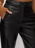 Vegan Leather Straight Leg Pants sold by Melanie Lyne