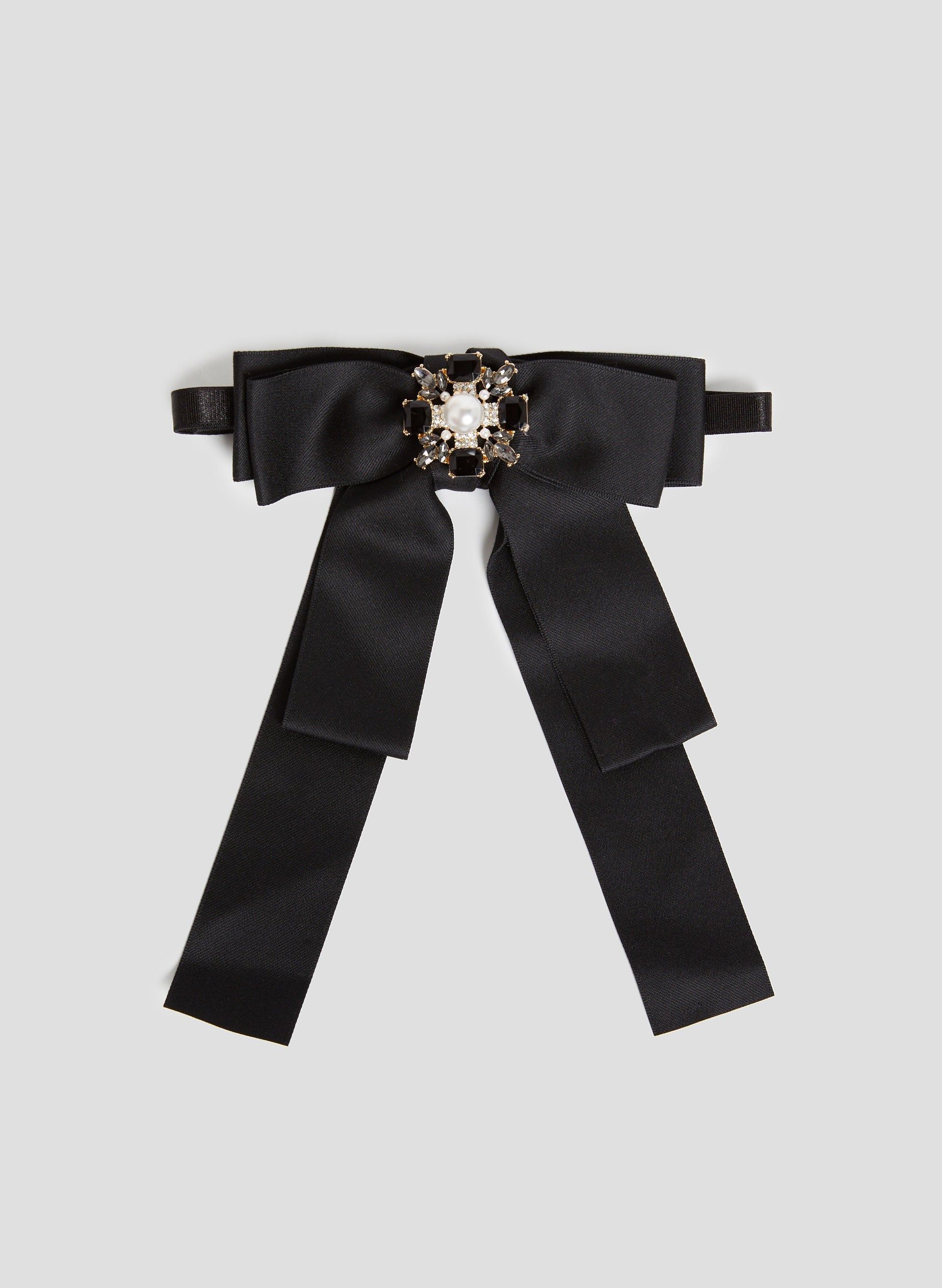 Pearl Detail Ribbon Bow Tie sold by Melanie Lyne
