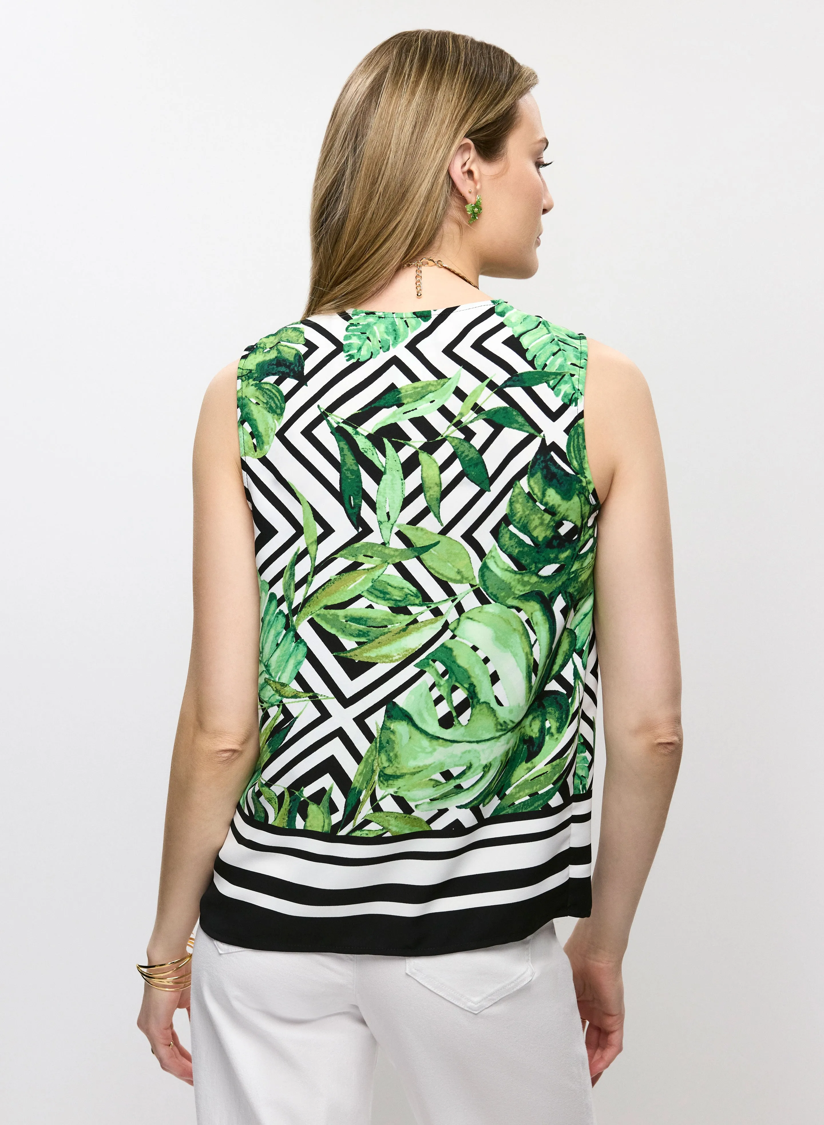 Joseph Ribkoff - Jersey V-Neck Printed Top sold by Melanie Lyne product image thumbnail 4
