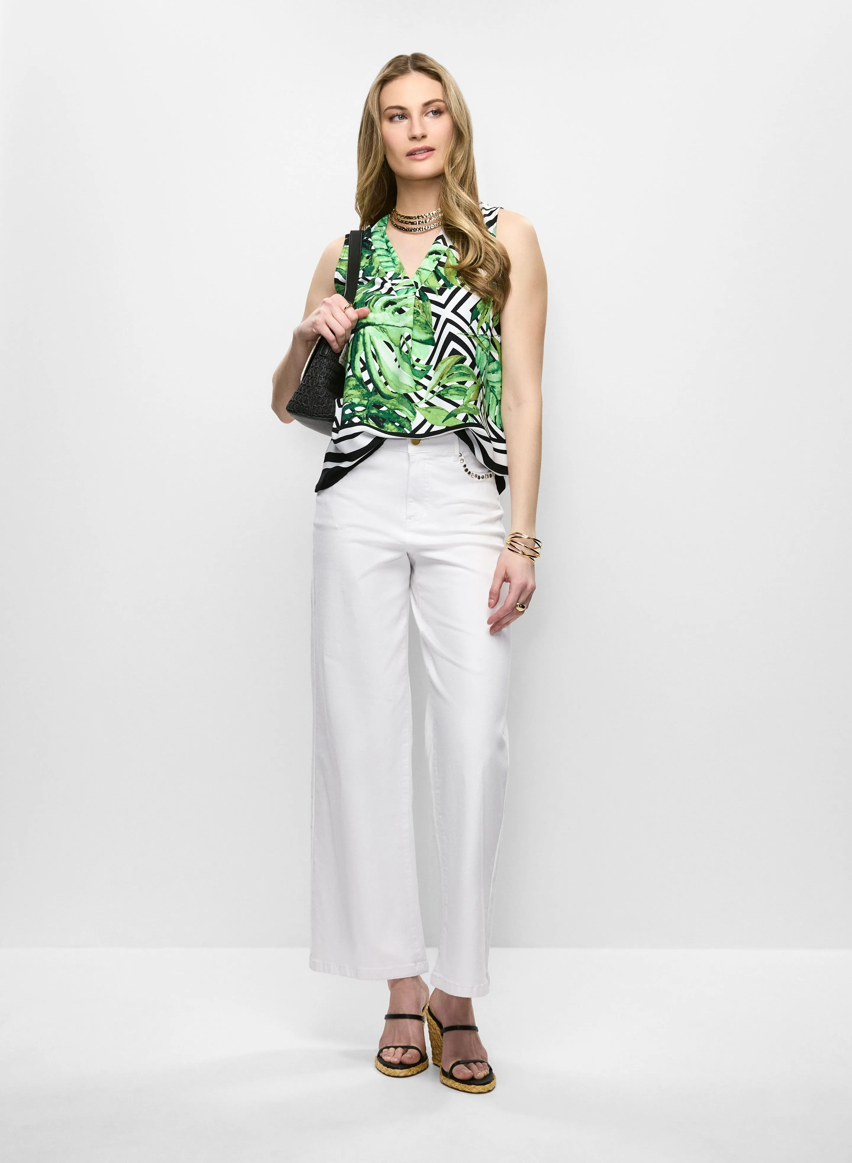 Joseph Ribkoff - Jersey V-Neck Printed Top sold by Melanie Lyne product image thumbnail 3