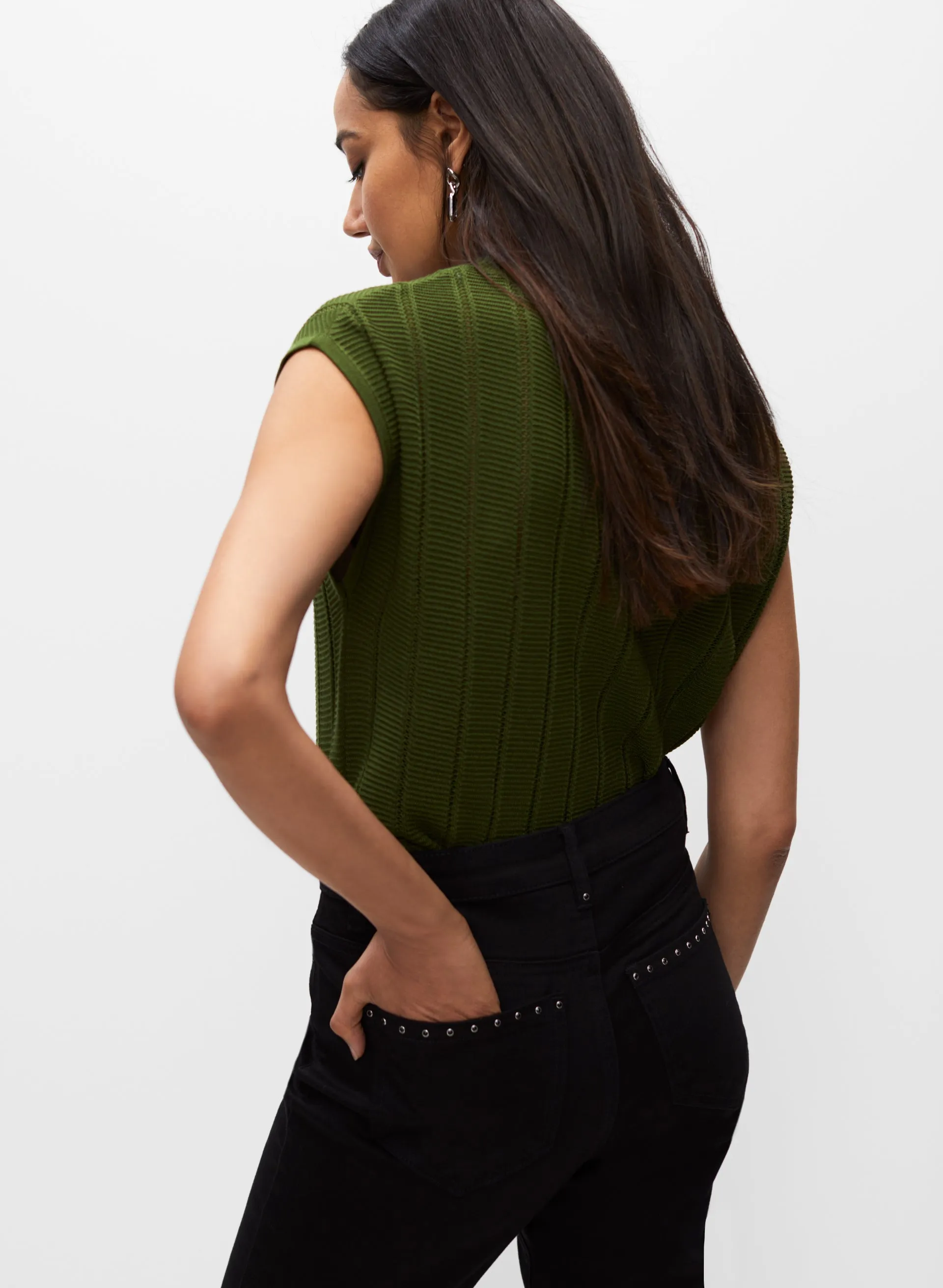 Stone Detail Straight Leg Jeans sold by Melanie Lyne product image thumbnail 5