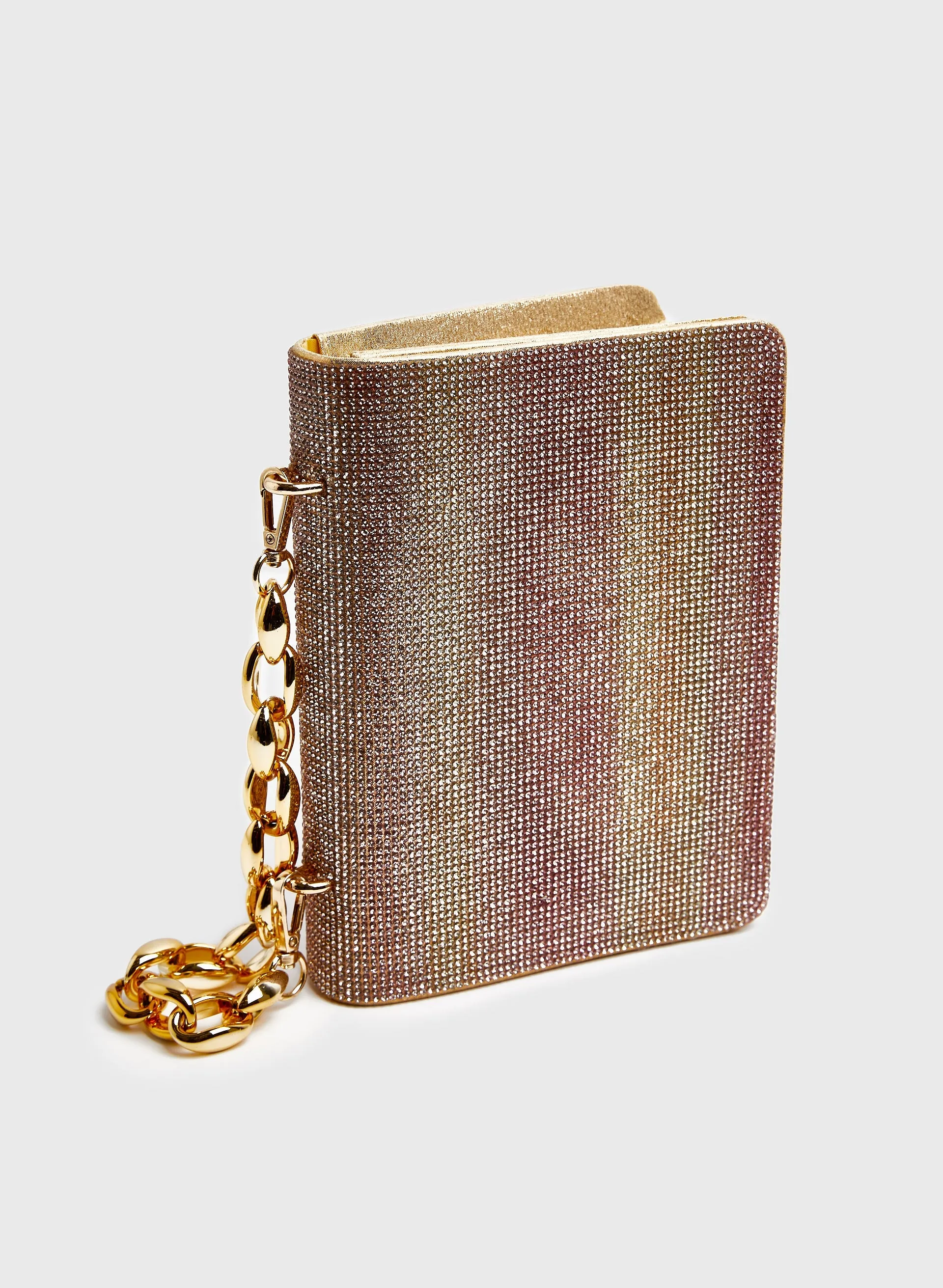 Chain & Crystal Detail Clutch sold by Melanie Lyne