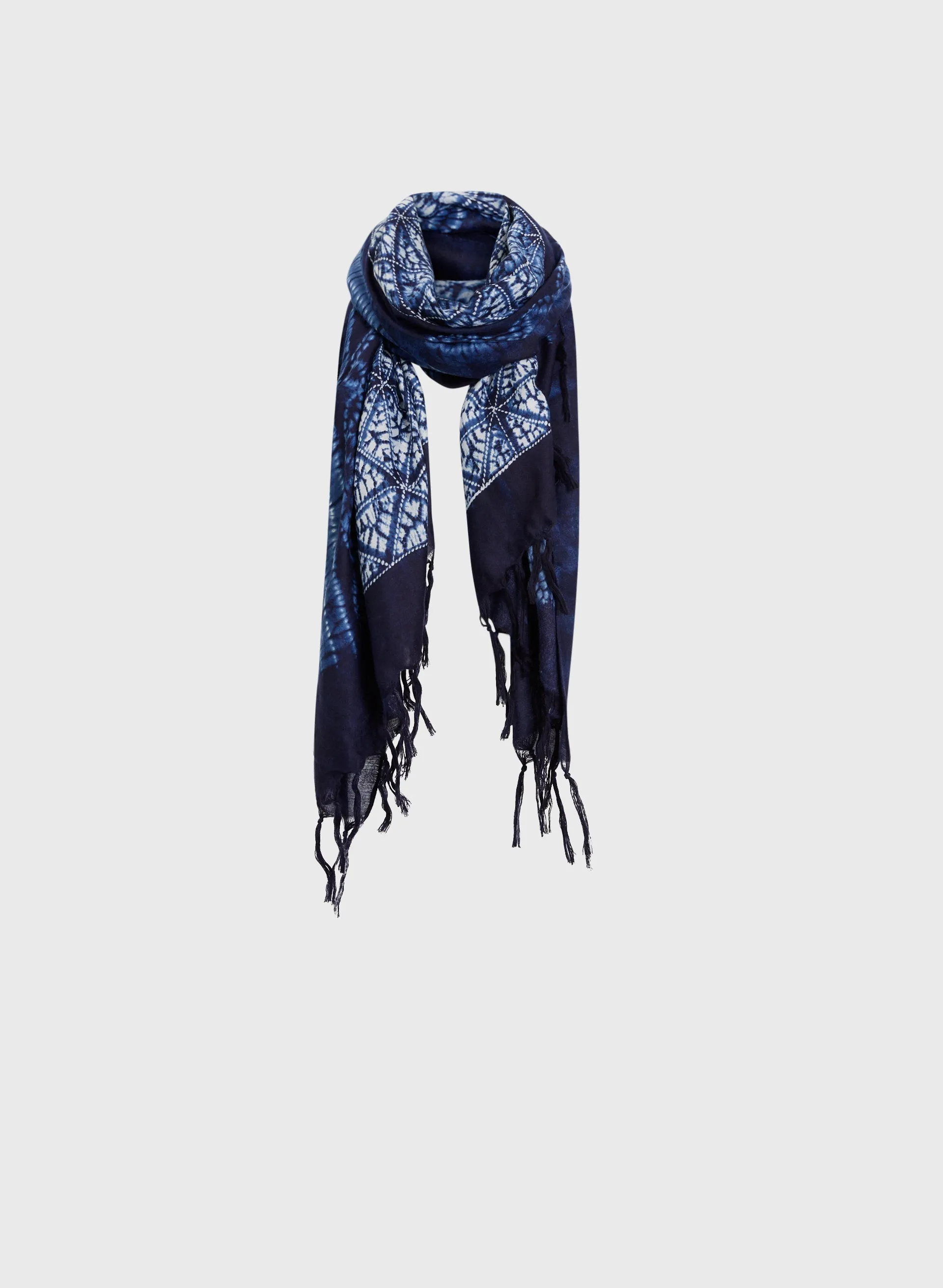 Two-Tone Fringed Scarf sold by Melanie Lyne