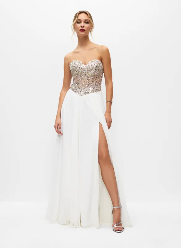 Beaded Bustier Gown sold by Melanie Lyne