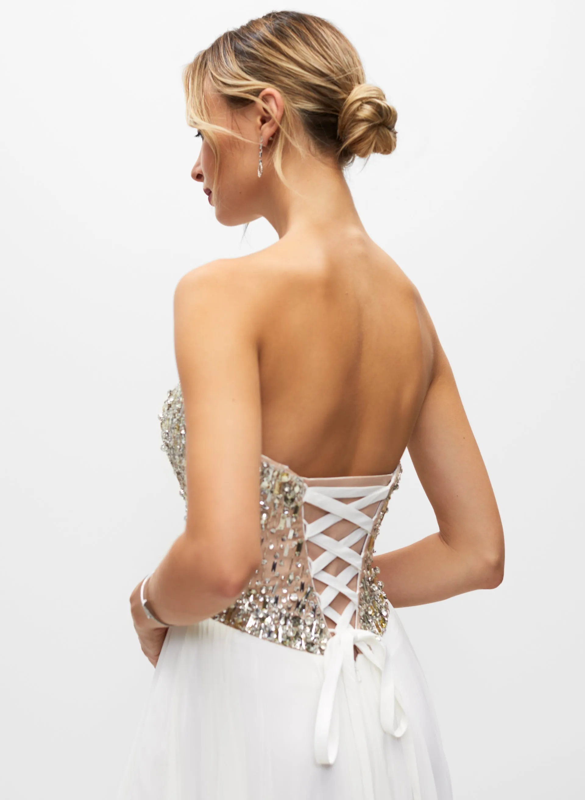 Beaded Bustier Gown sold by Melanie Lyne product image thumbnail 3