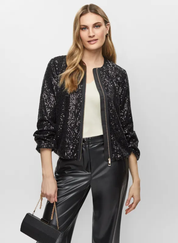 Sequin Bomber Jacket sold by Melanie Lyne