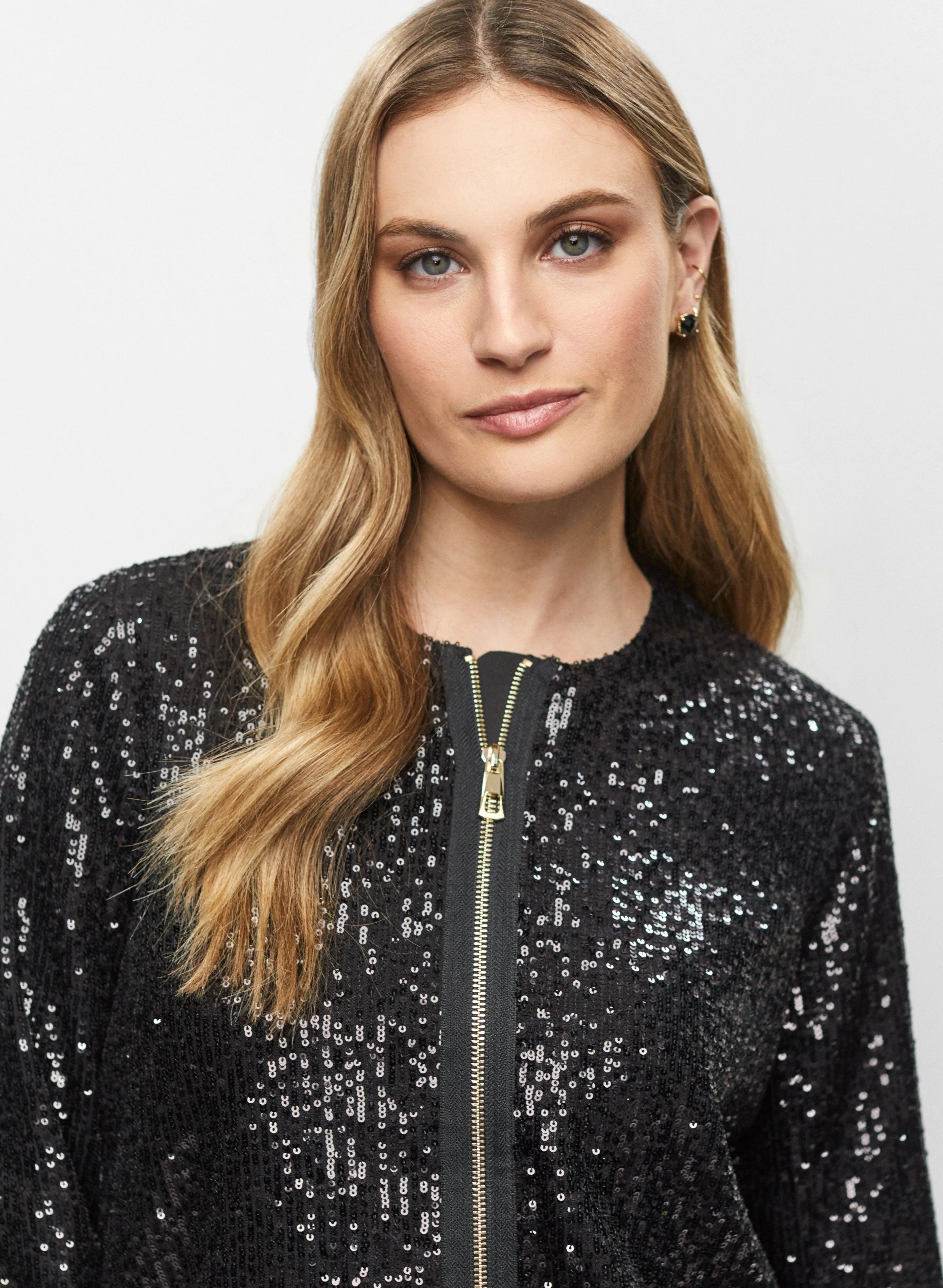 Sequin Bomber Jacket sold by Melanie Lyne product image thumbnail 2