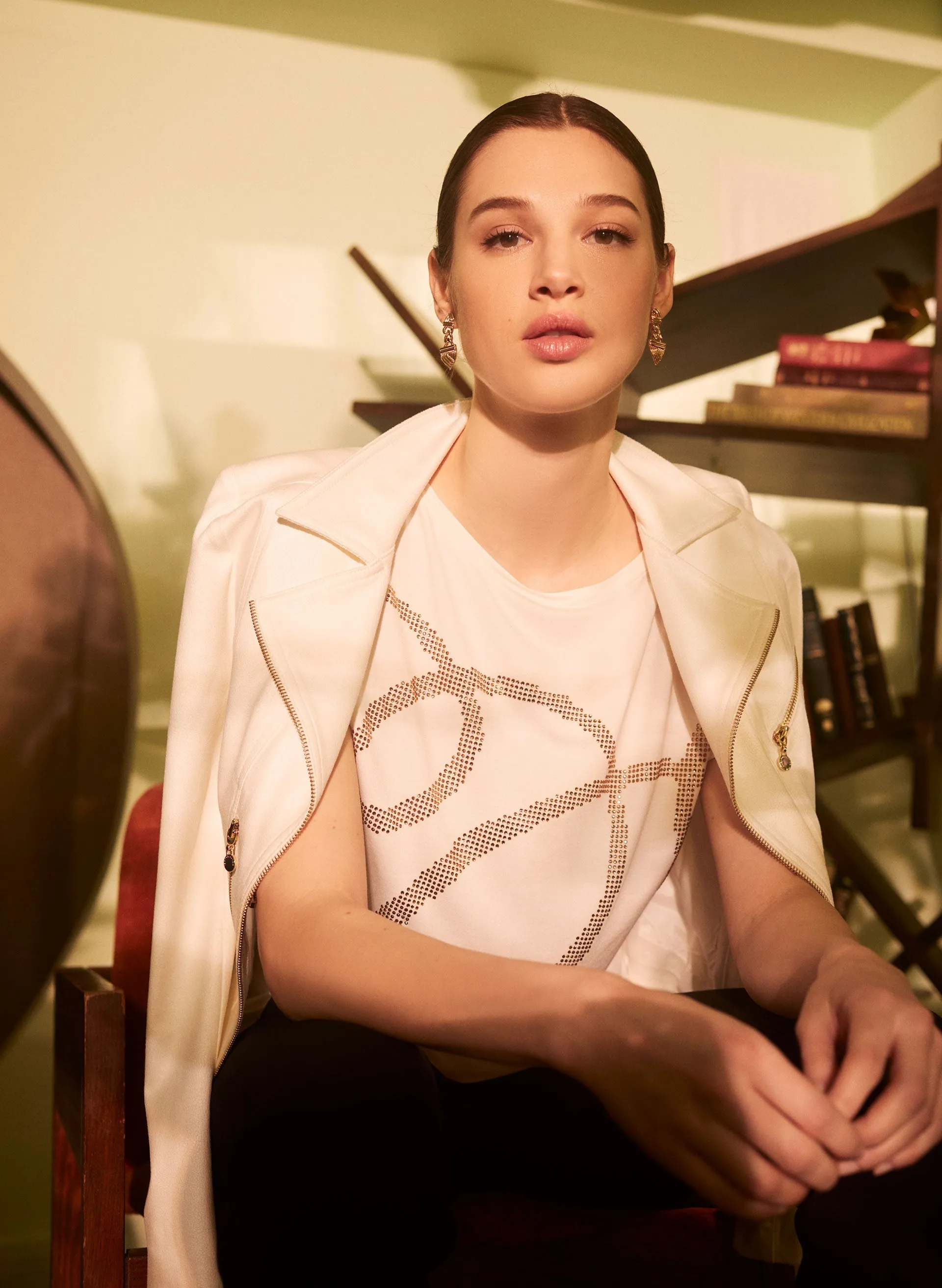 Rhinestone Detail Tee sold by Melanie Lyne product image thumbnail 3