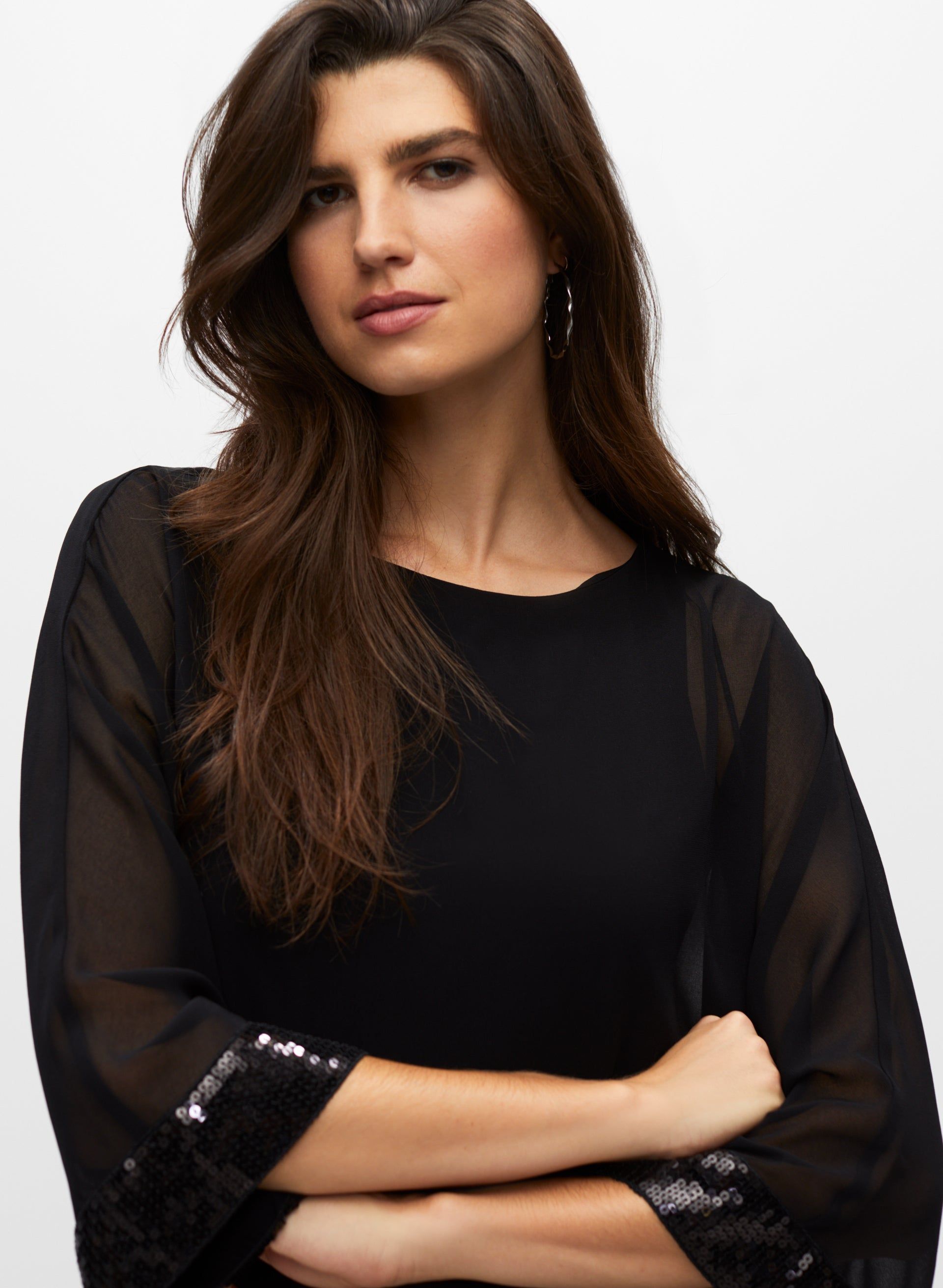 Sequin Detail High-Low Blouse sold by Melanie Lyne product image thumbnail 2