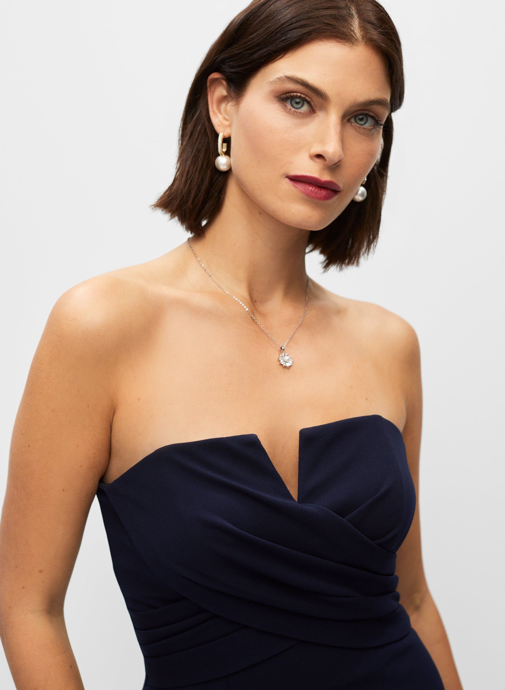 Xscape - Split Neck Strapless Gown sold by Melanie Lyne product image thumbnail 3