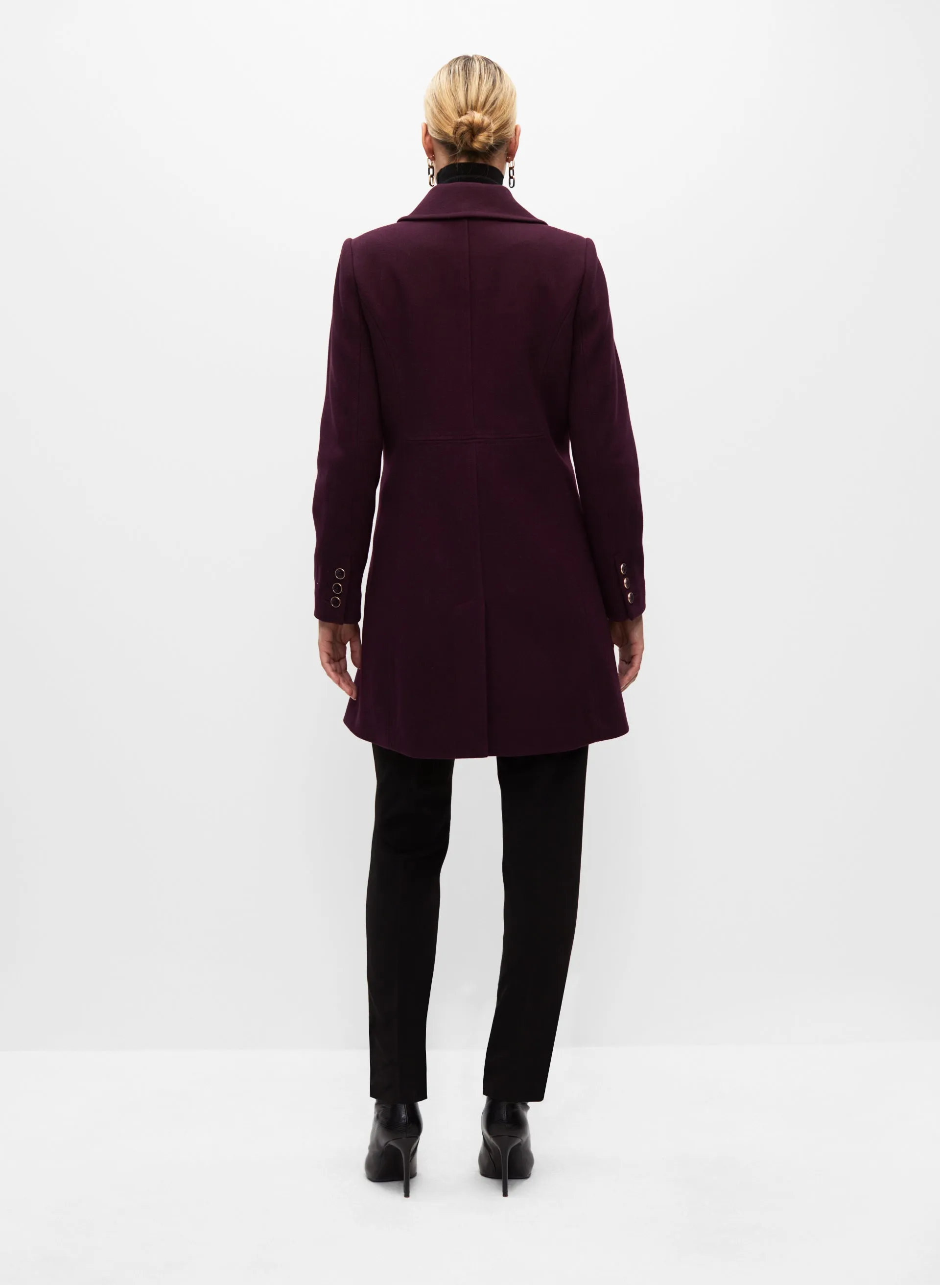 Stretch Wool Blend Coat sold by Melanie Lyne product image thumbnail 4