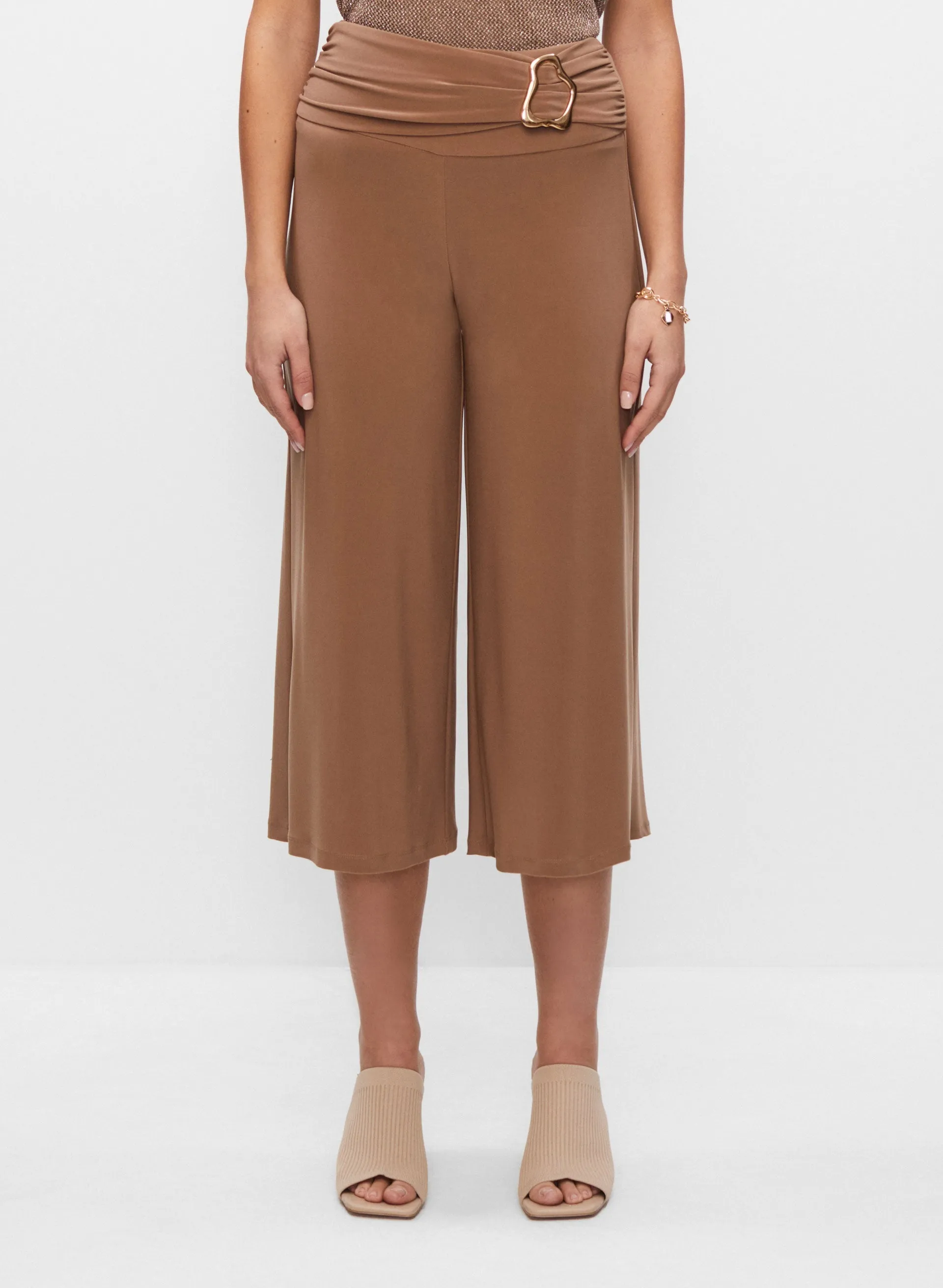 Joseph Ribkoff - Pull-On Waist Detail Gaucho Pants sold by Melanie Lyne