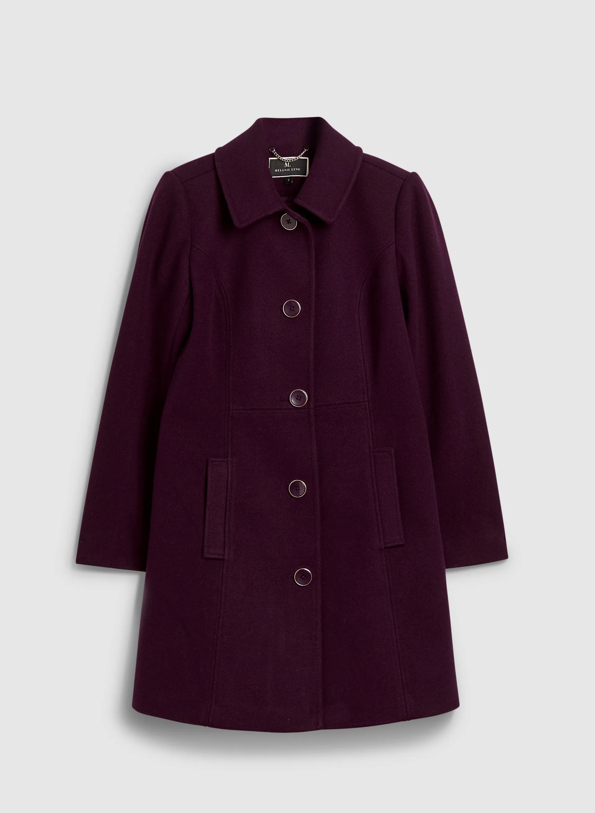 Stretch Wool Blend Coat sold by Melanie Lyne product image thumbnail 5
