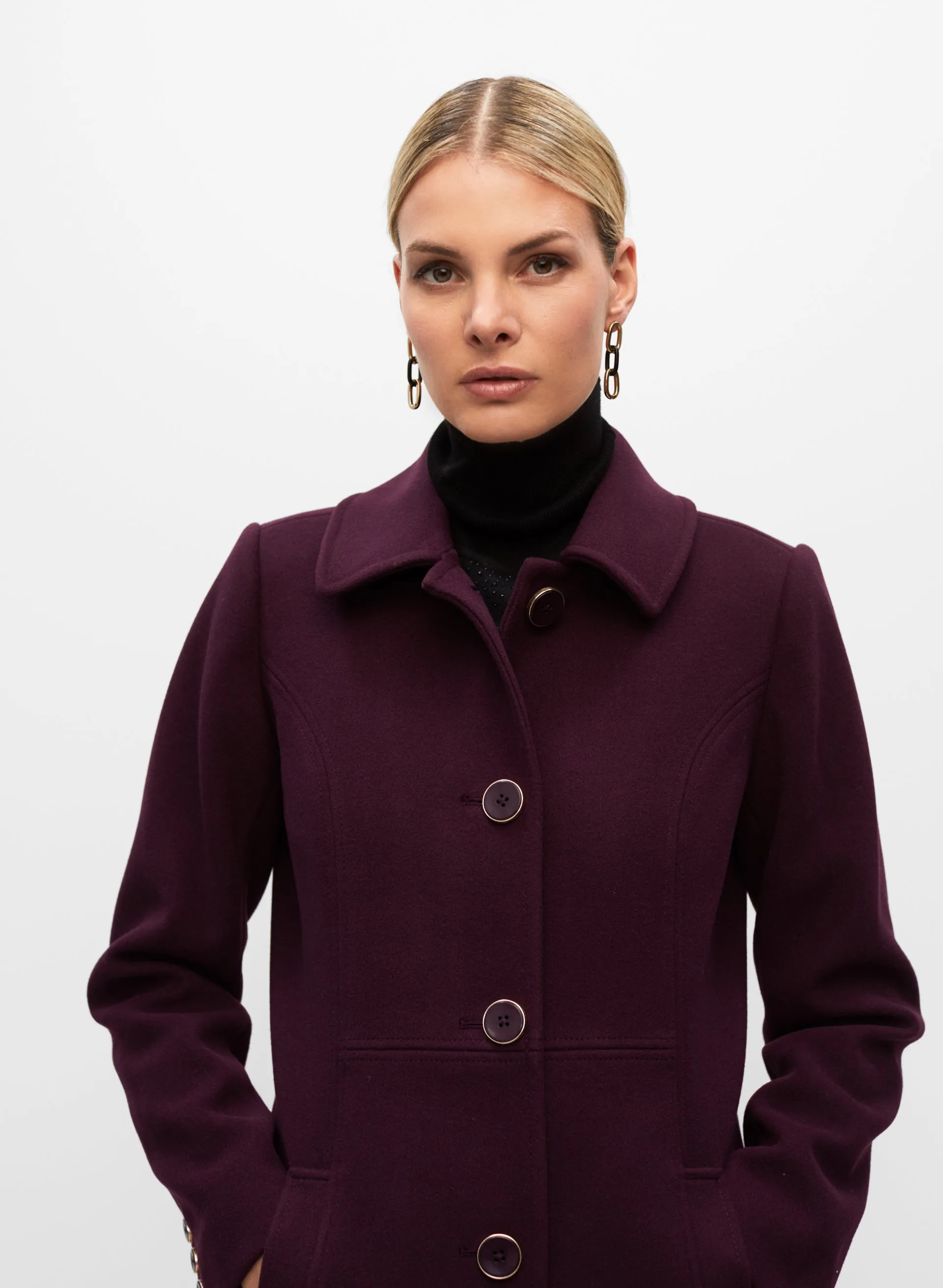 Stretch Wool Blend Coat sold by Melanie Lyne product image thumbnail 2