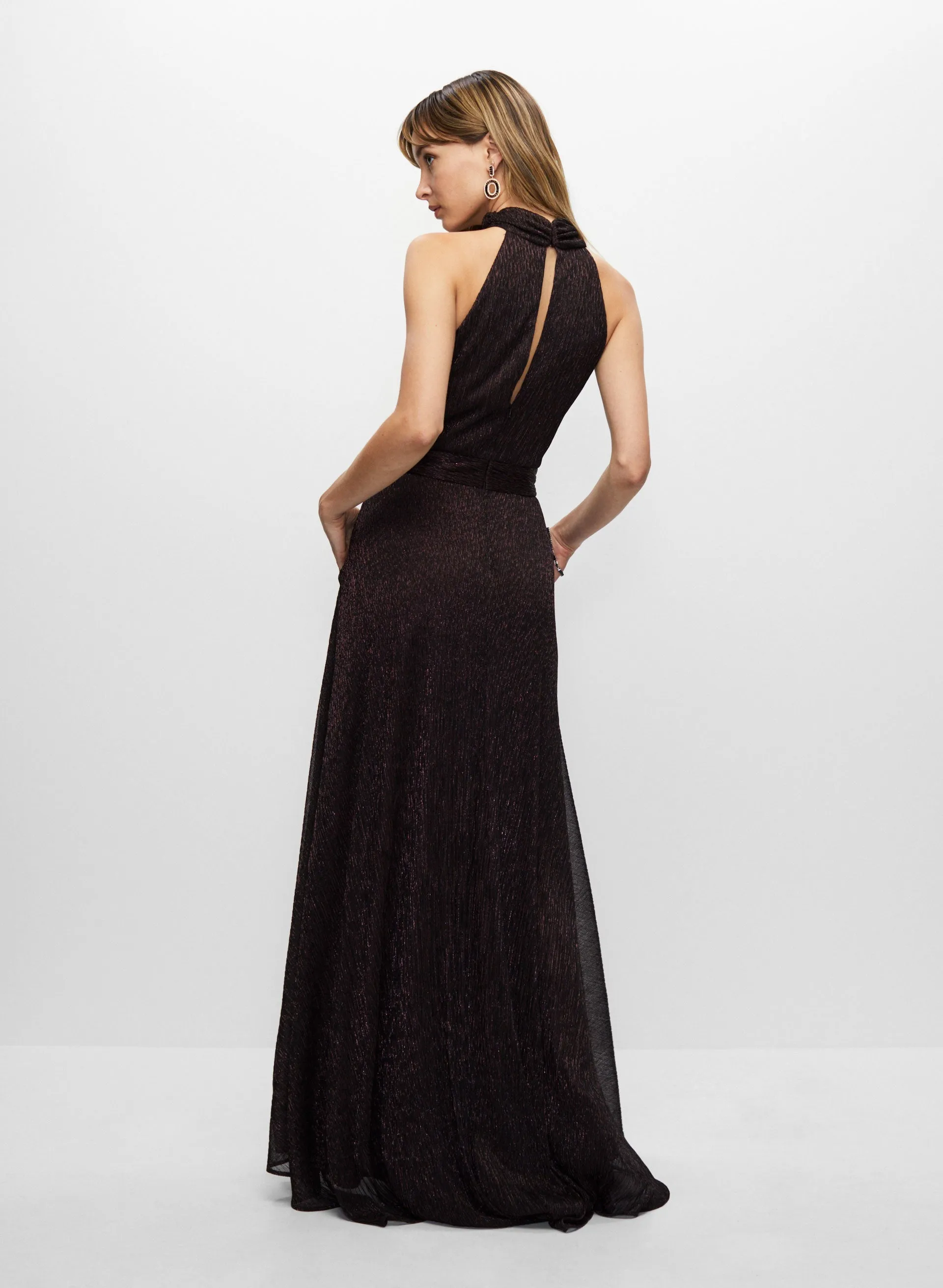 Betsy & Adam - Metallic High Neck Gown sold by Melanie Lyne product image thumbnail 4