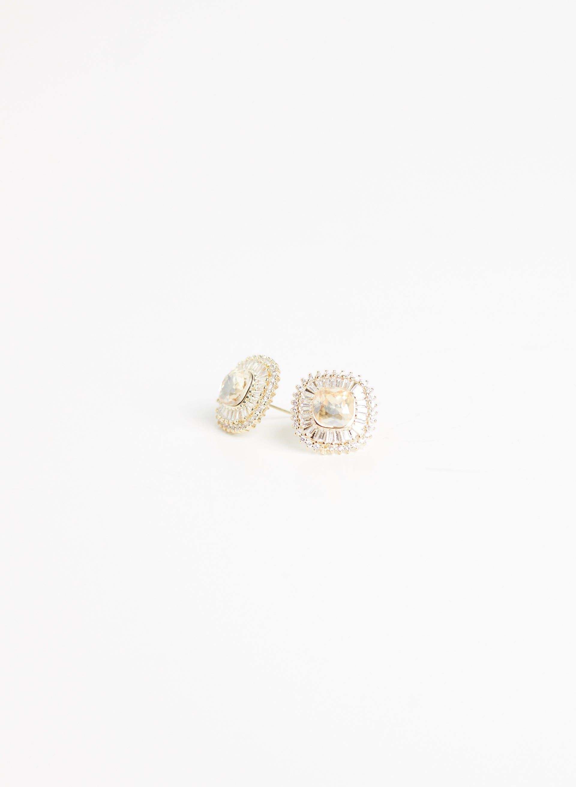 Crystal Square Earrings sold by Melanie Lyne product image thumbnail 2