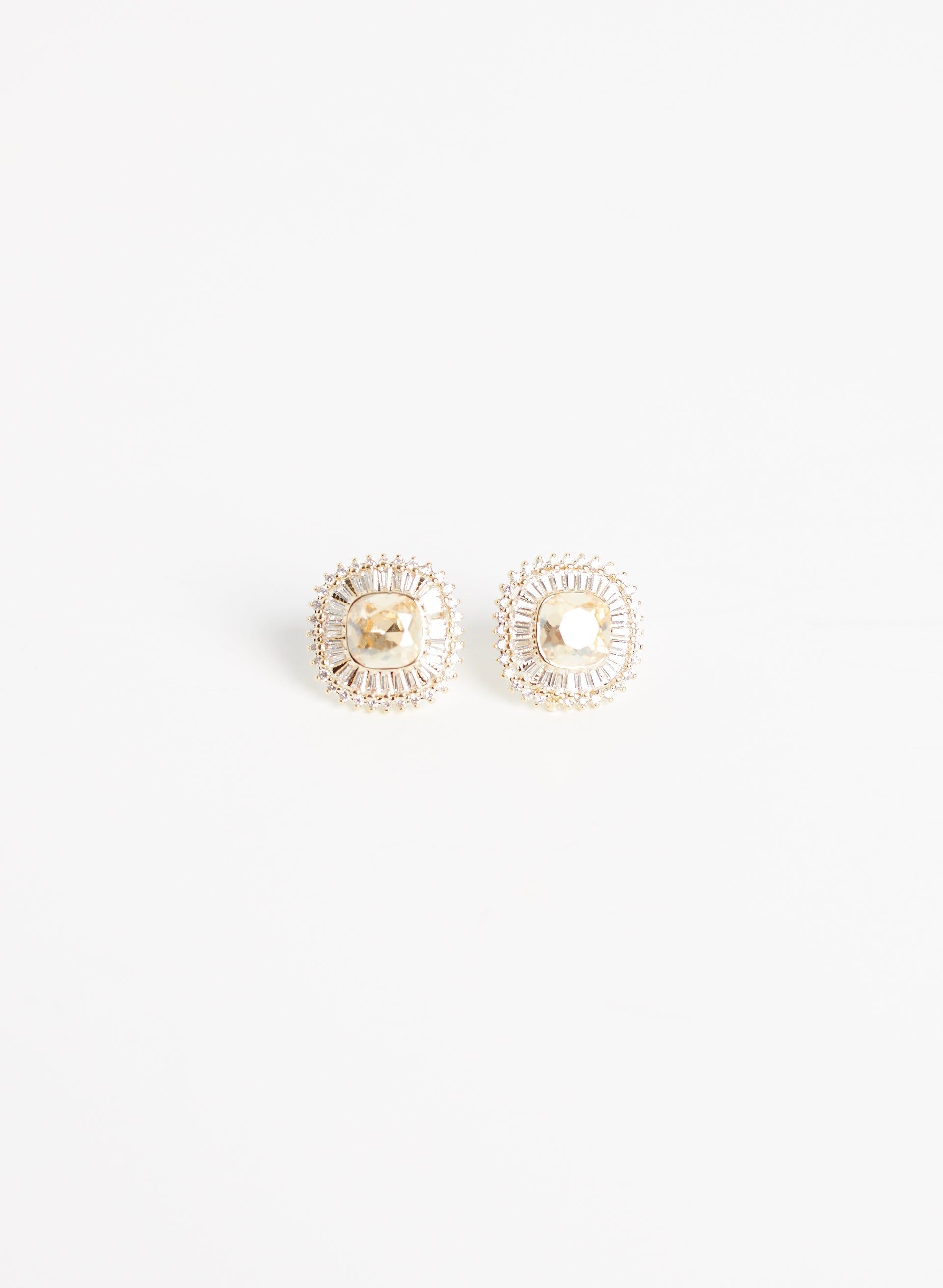 Crystal Square Earrings sold by Melanie Lyne product image thumbnail 4