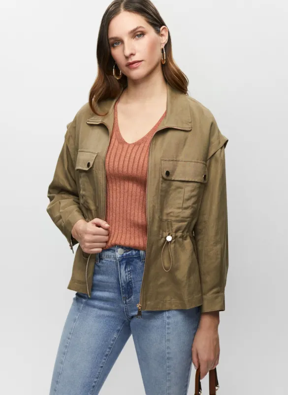 Short Zip Front Jacket sold by Melanie Lyne