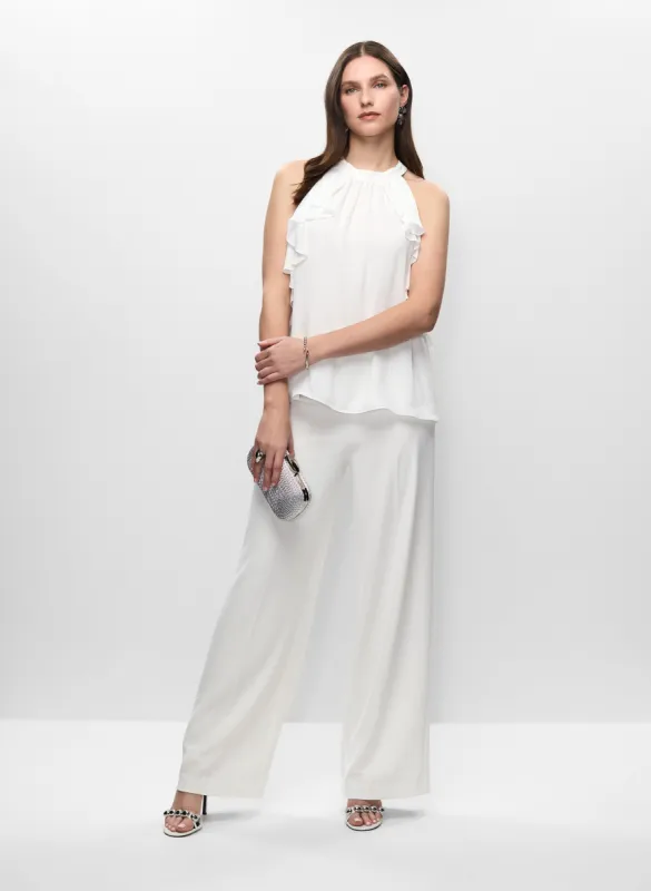 Ruffle Blouse & Satin Waist Pants sold by Melanie Lyne