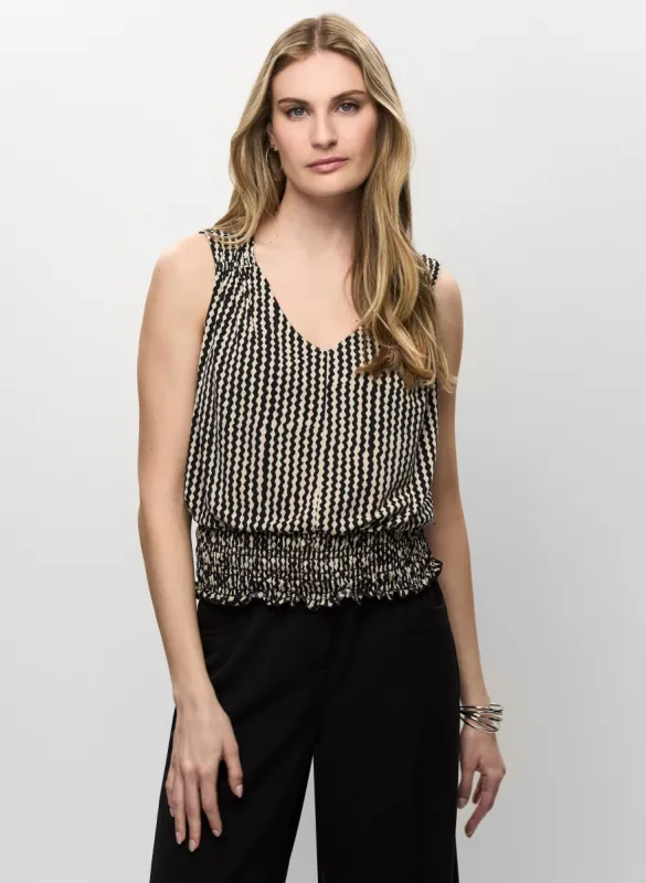 Geometric Print Sleeveless Top sold by Melanie Lyne