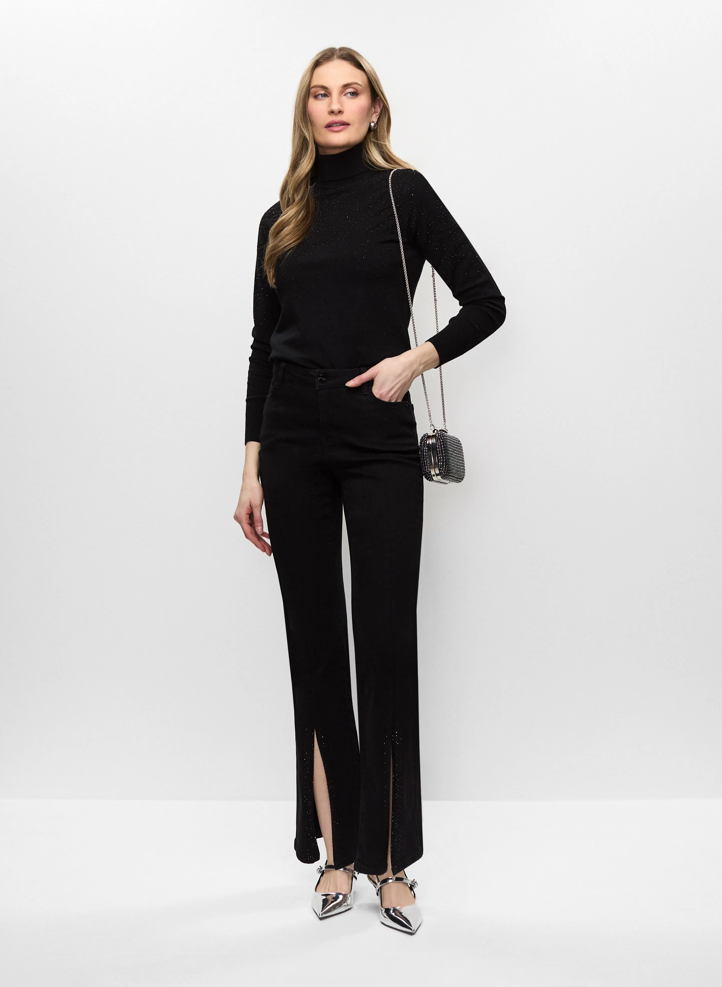 Turtleneck Sweater & Split Hem Jeans sold by Melanie Lyne