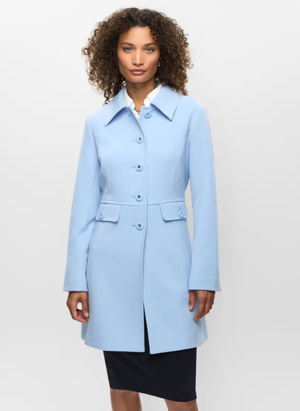 Button Front Tricotine Trench Coat sold by Melanie Lyne