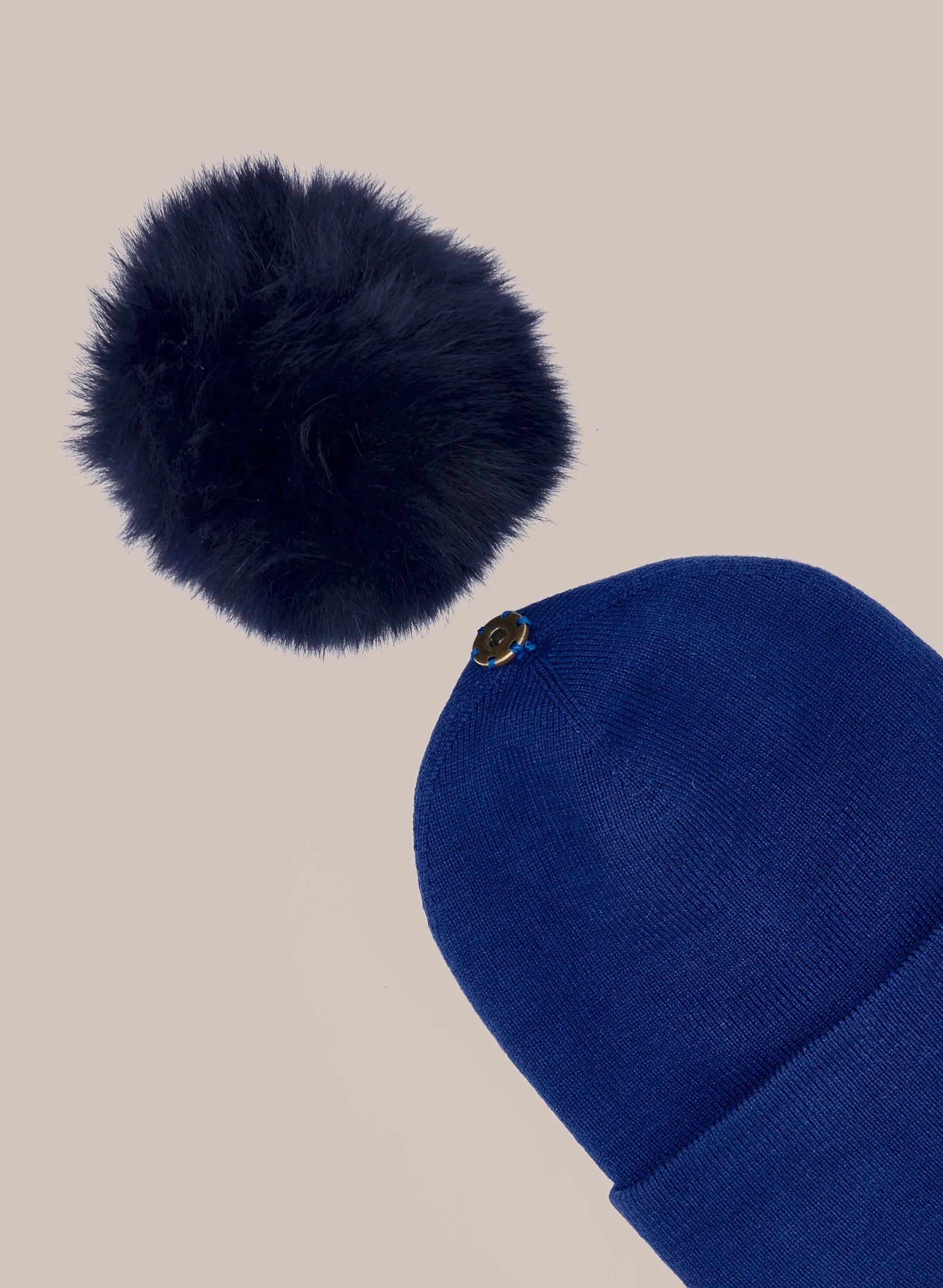 Large Pompom Ribbed Hat sold by Melanie Lyne product image thumbnail 2