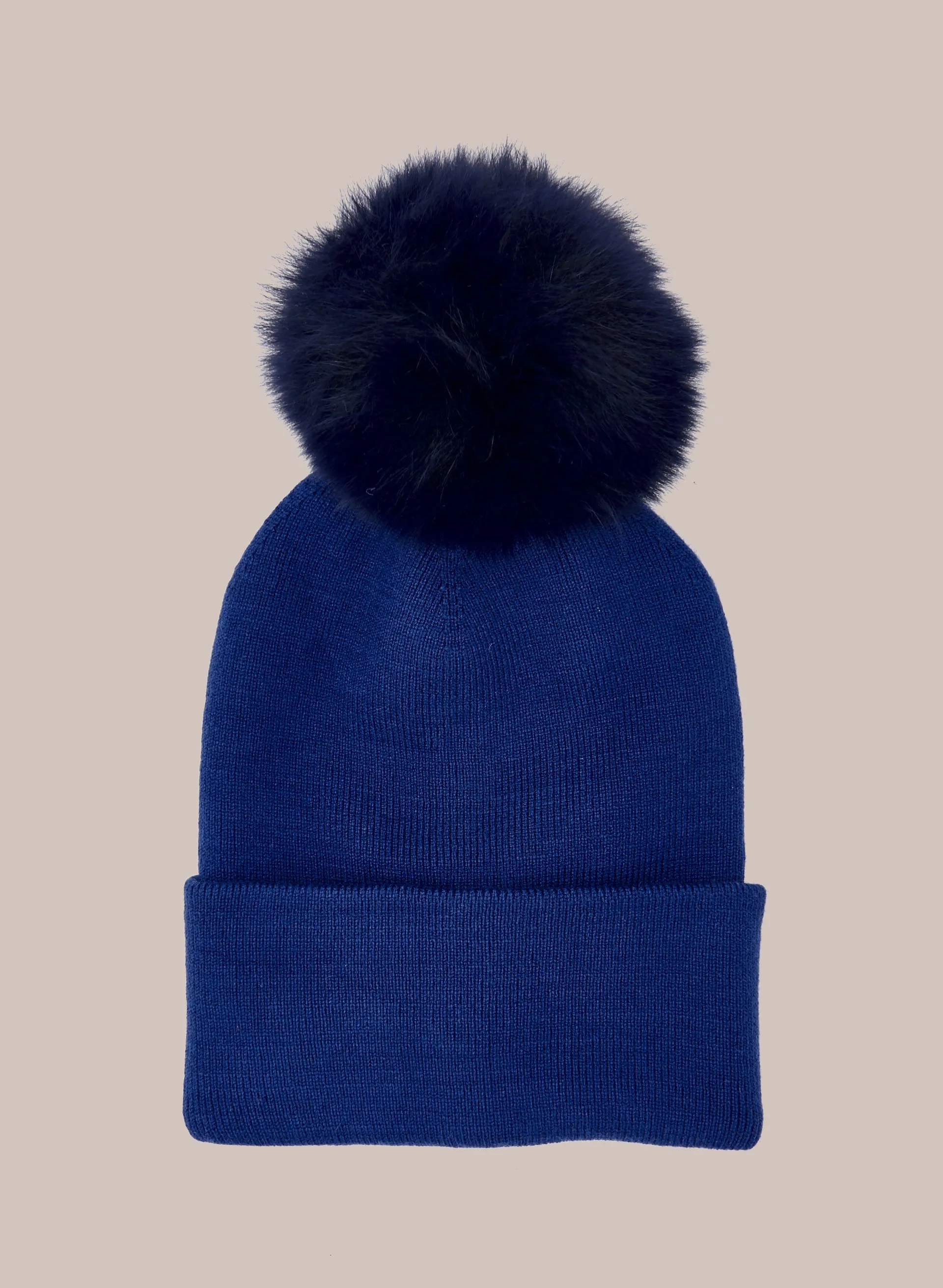 Large Pompom Ribbed Hat sold by Melanie Lyne