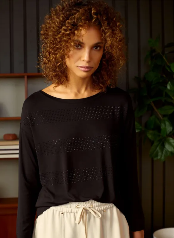 Stud Stripe Motif Tee sold by Melanie Lyne