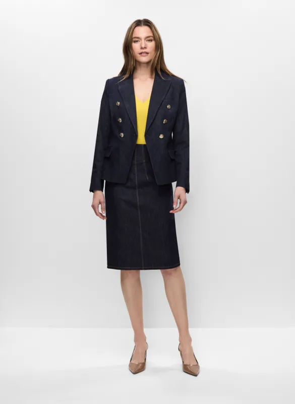 Denim Jacket & Denim Pencil Skirt sold by Melanie Lyne