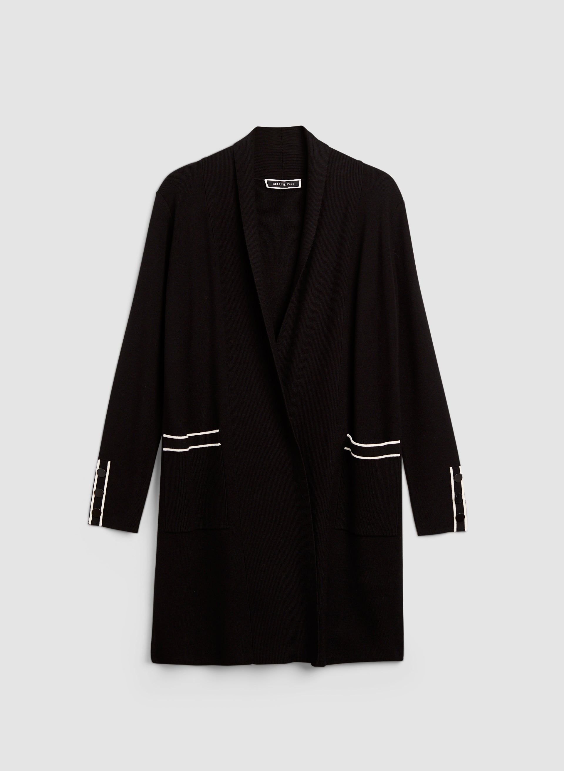 Contrast Detail Open Cardigan sold by Melanie Lyne product image thumbnail 5