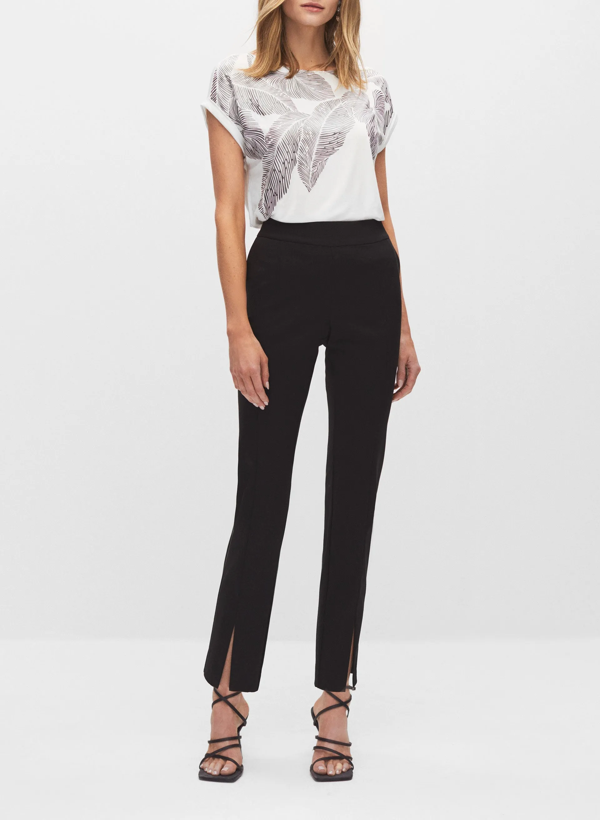 Metallic Leaf Print Tee sold by Melanie Lyne product image thumbnail 3