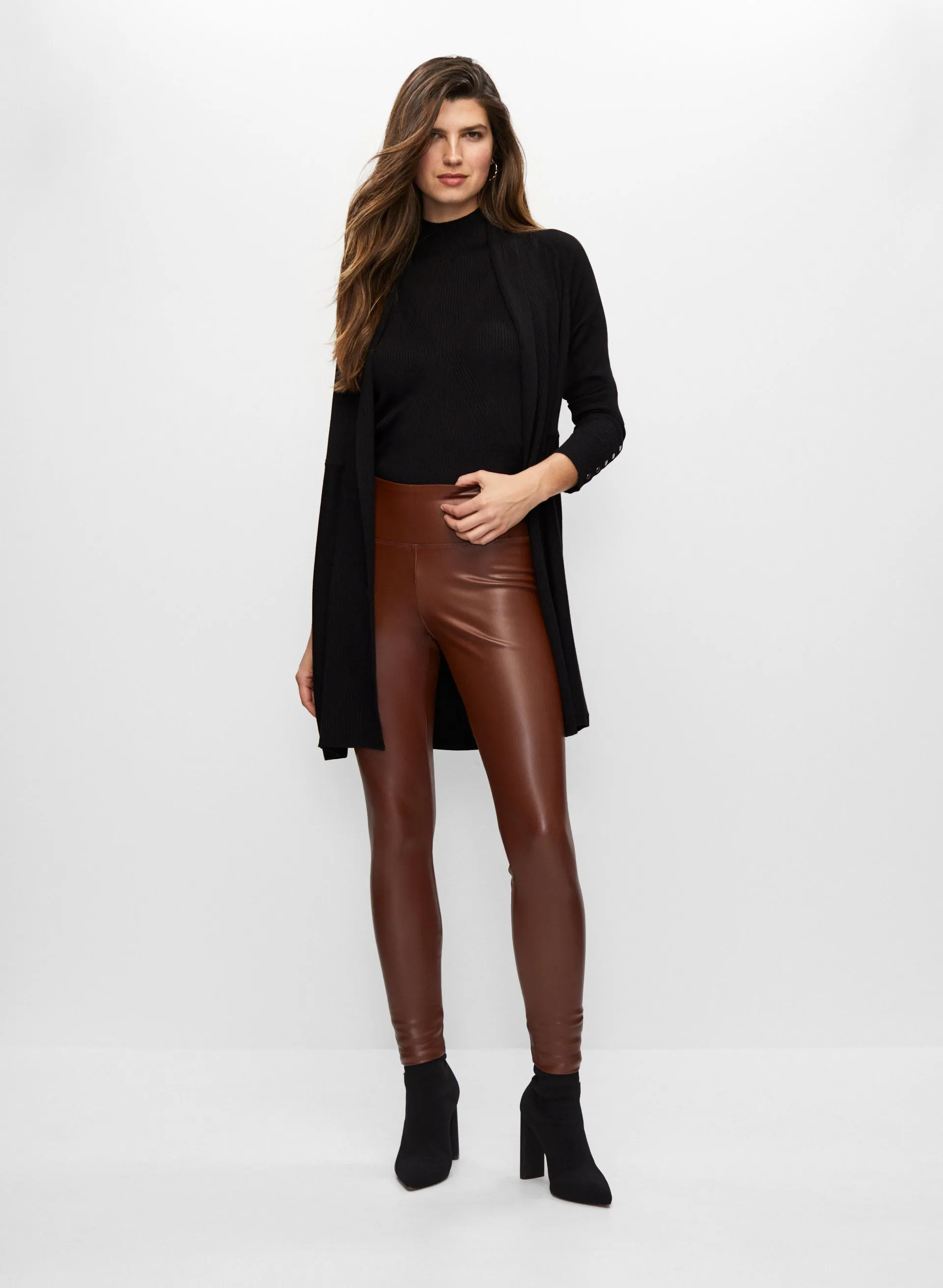 Vegan Leather Slim Leg Pants sold by Melanie Lyne product image thumbnail 3