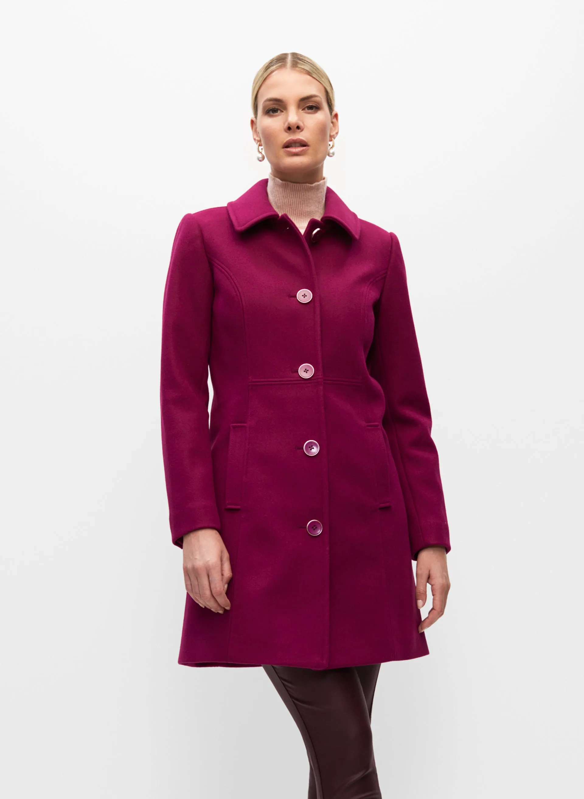 Stretch Wool Blend Coat sold by Melanie Lyne
