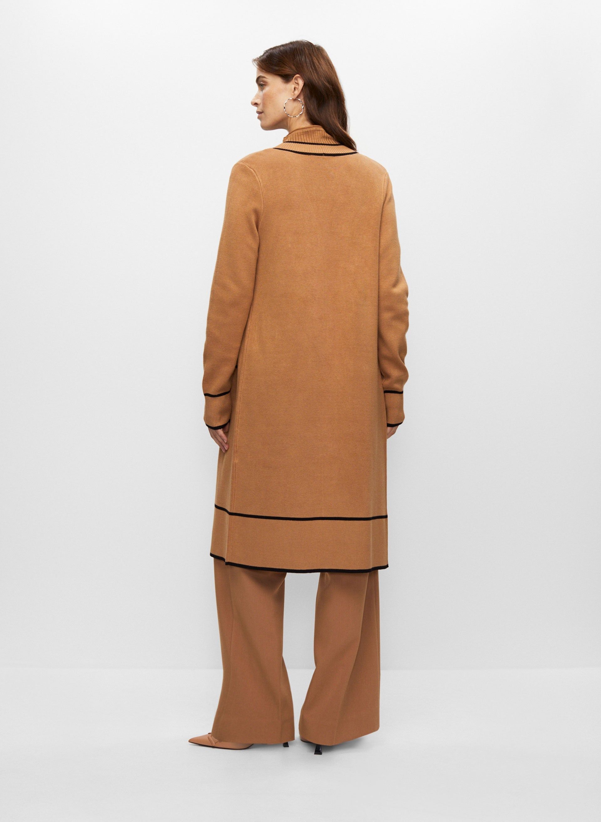 Contrast Trim Long Cardigan sold by Melanie Lyne product image thumbnail 4