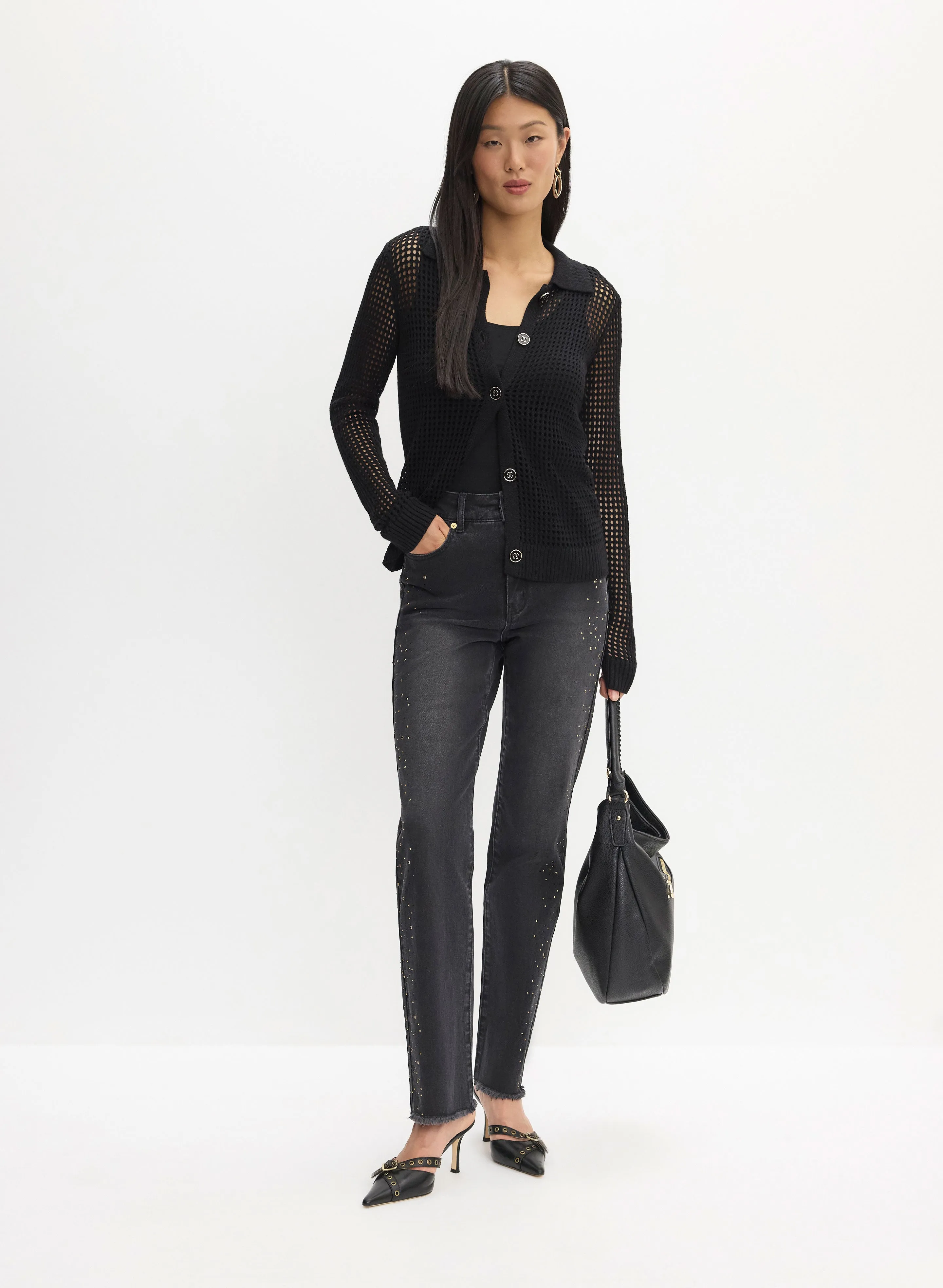 Embellished Straight Leg Jeans sold by Melanie Lyne product image thumbnail 4