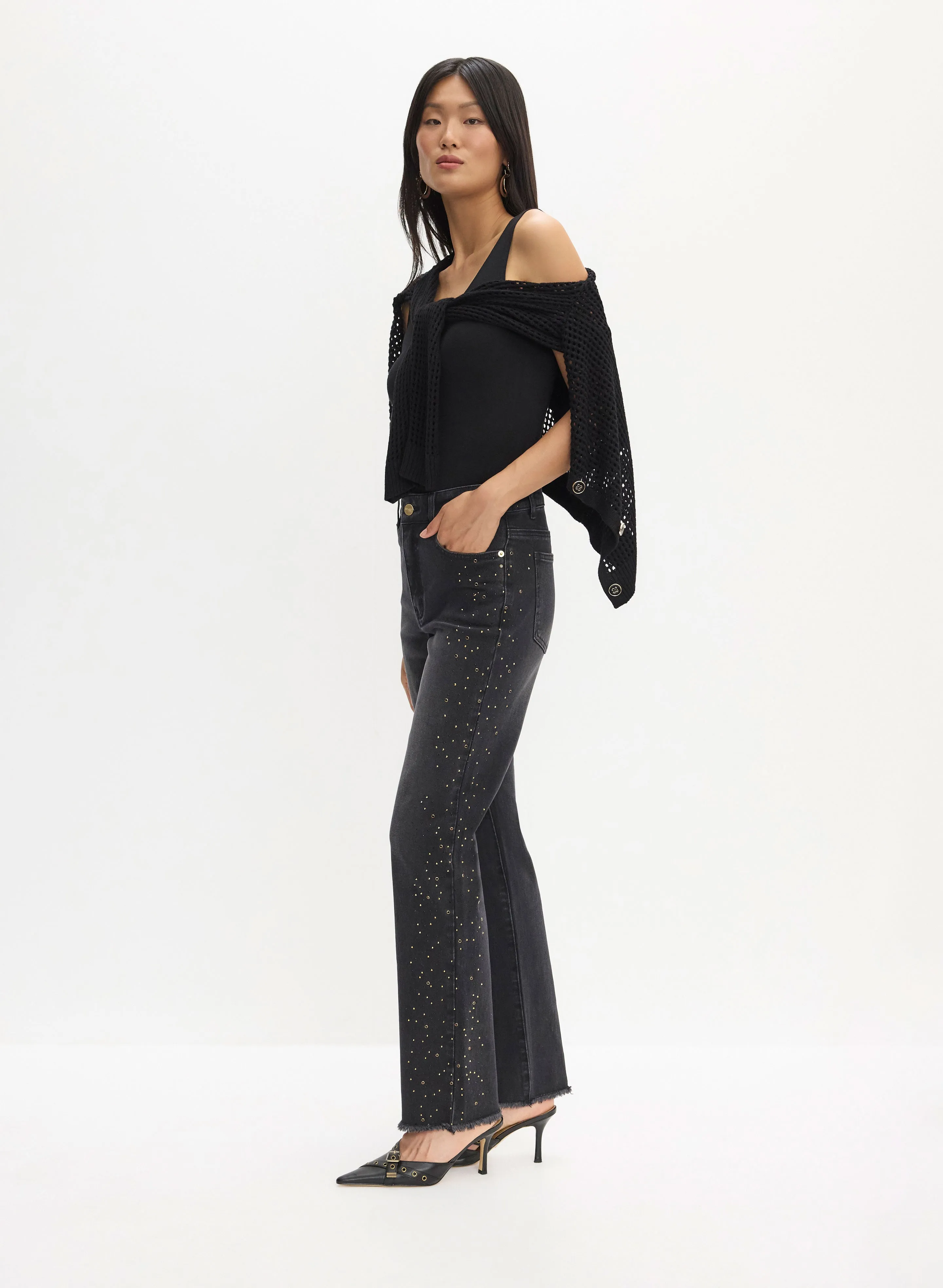 Embellished Straight Leg Jeans sold by Melanie Lyne product image thumbnail 2