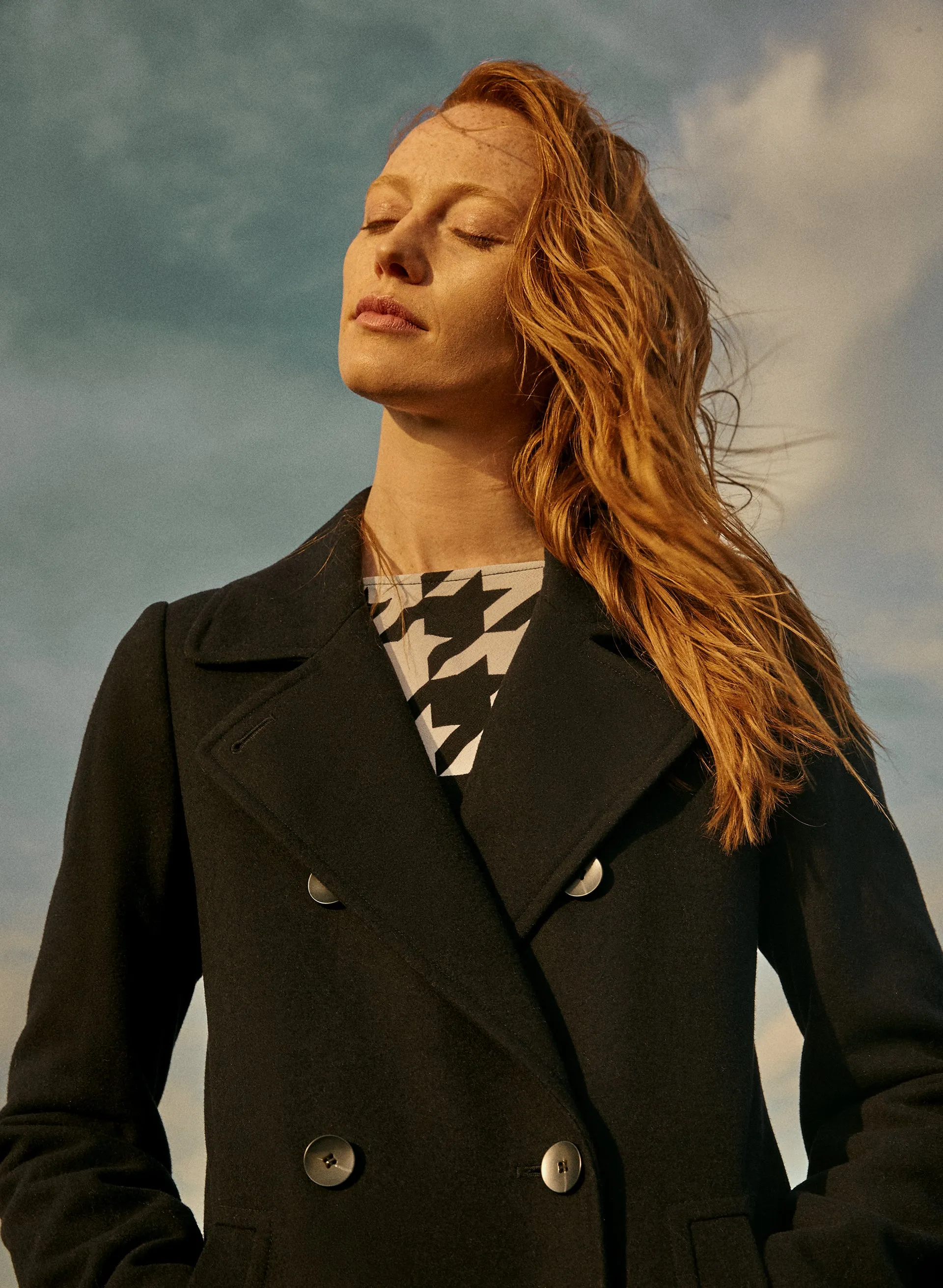 Double Breasted Wool Blend Coat sold by Melanie Lyne product image thumbnail 4