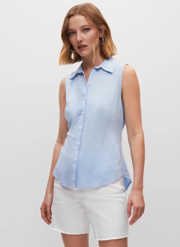 Tie Front Button Down Shirt sold by Melanie Lyne